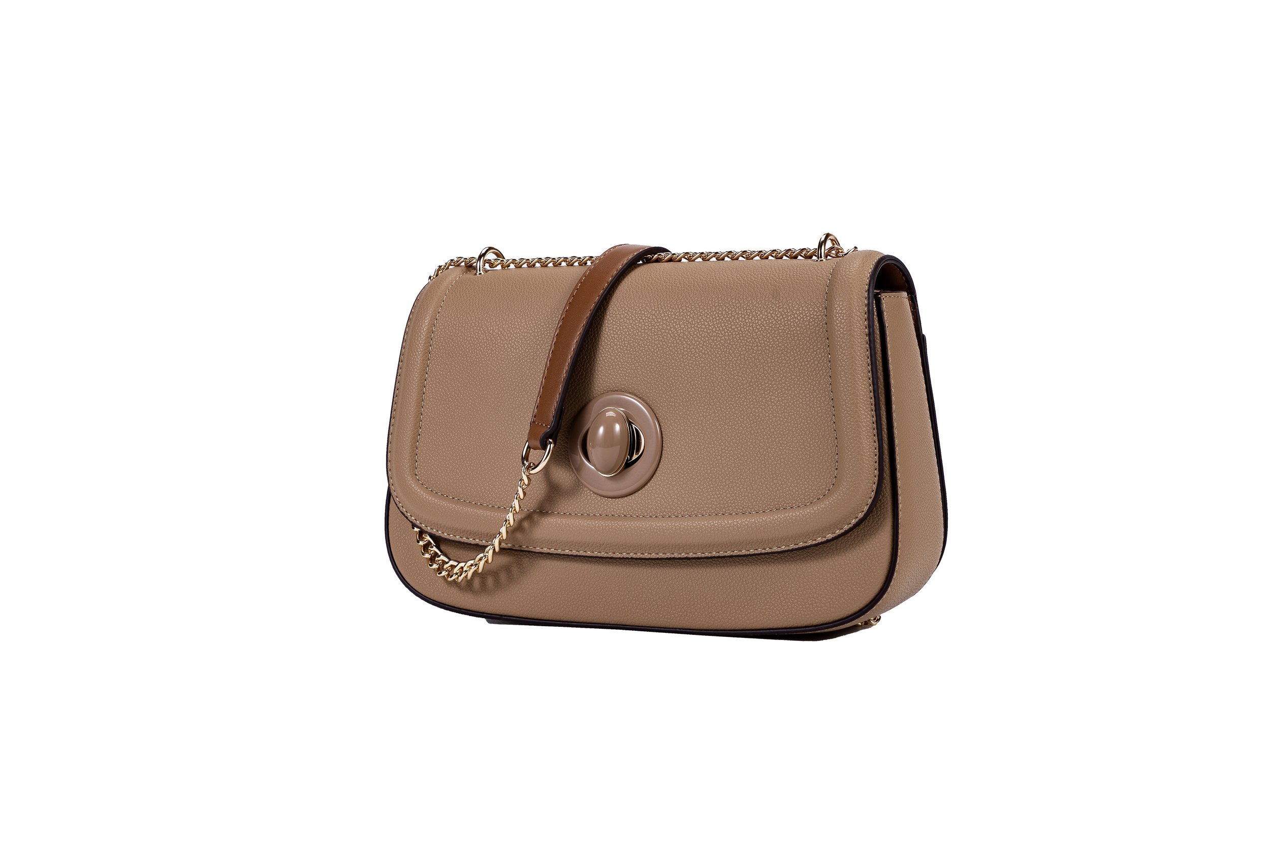 Classic Chain Sleek Turn-Lock Brown 3D View.jpeg