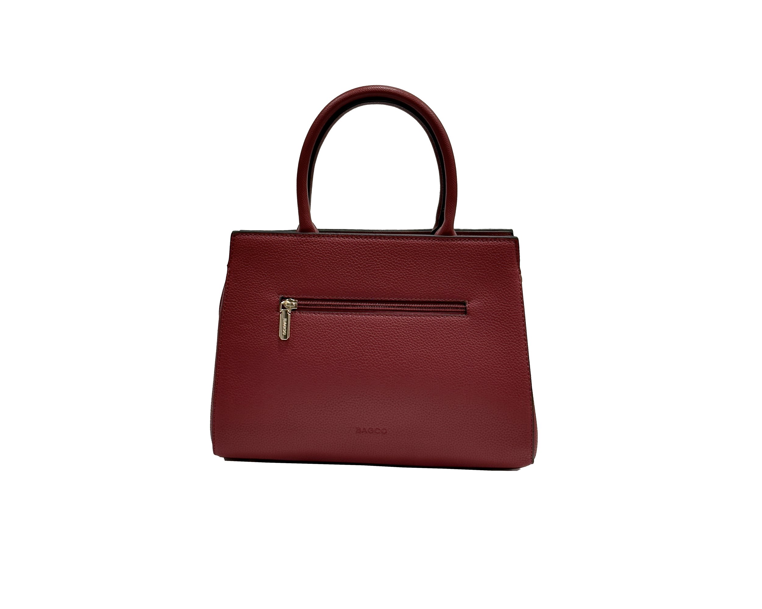 Textured Leather Croc Embossed Red Back View.jpeg