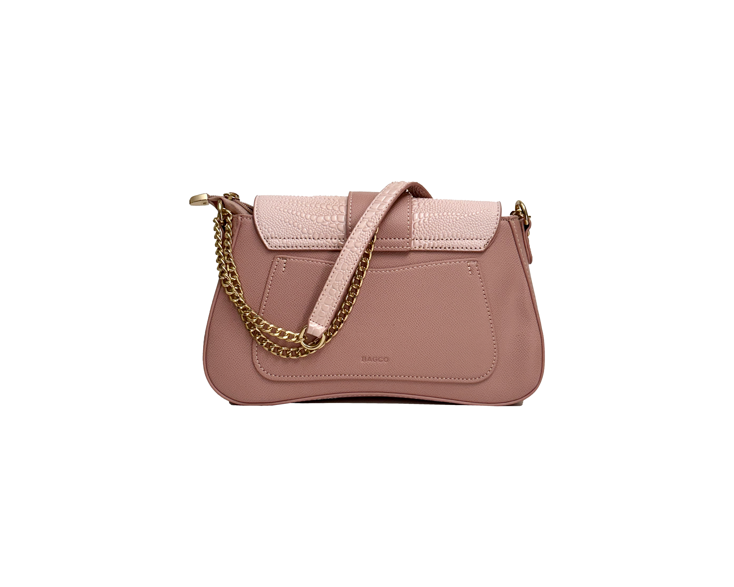 Croc-Embossed Chain Accent Back View.png