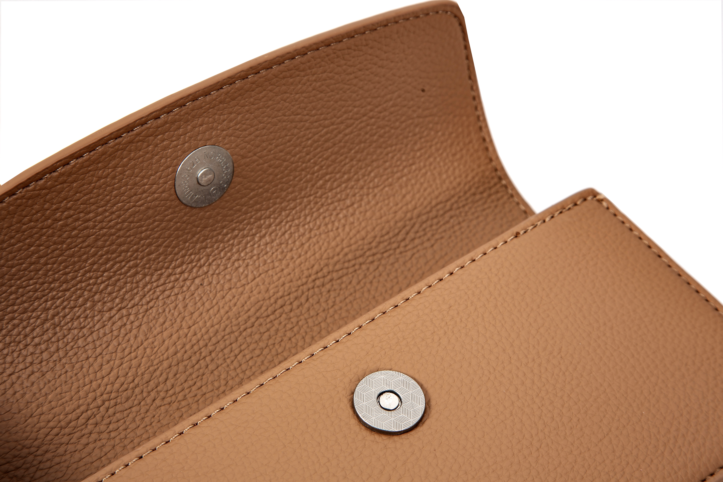 Compact Chain Accent Medium Flap Beige Front Opening.png