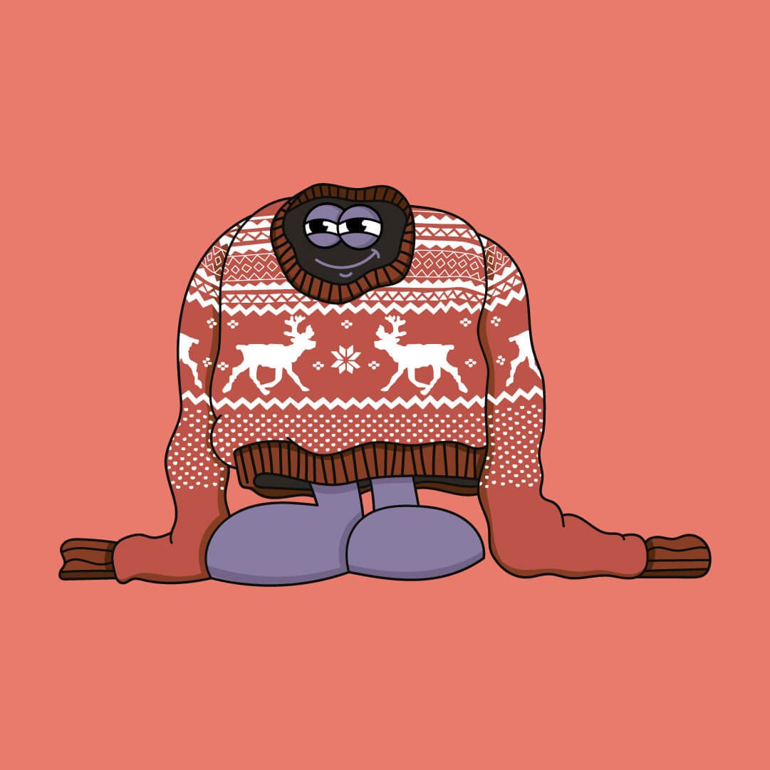 Christmas Sweater character from Dave La Marshall's Christmas Freebie pack