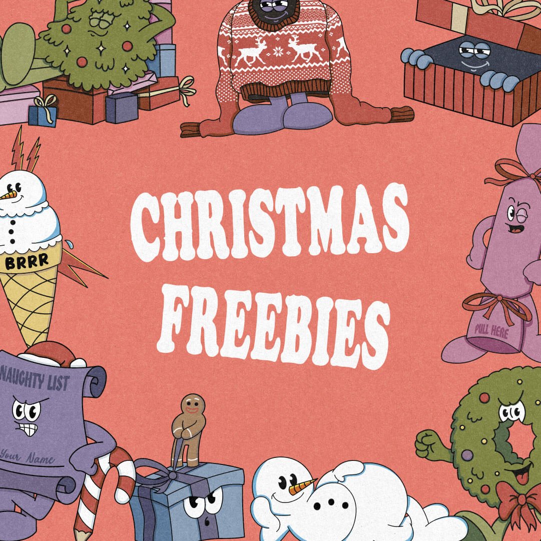 Dave La Marshall's Christmas Freebies illustrated vector pack