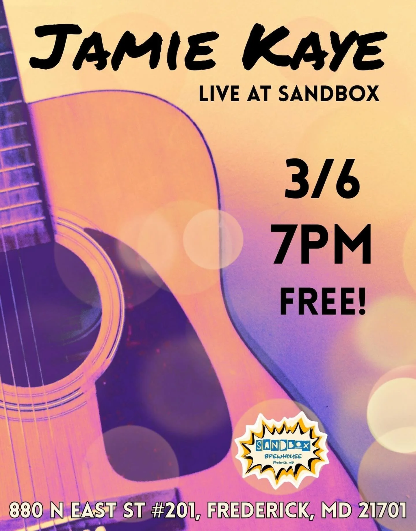 Mark your calendars, Jamie Kaye is playing live at Sandbox March 6th!

She&rsquo;ll be playing an all star set including current and classic hits, AND a little birdie told us she takes song requests :)

Jamie always brings a fun time - you won&rsquo;