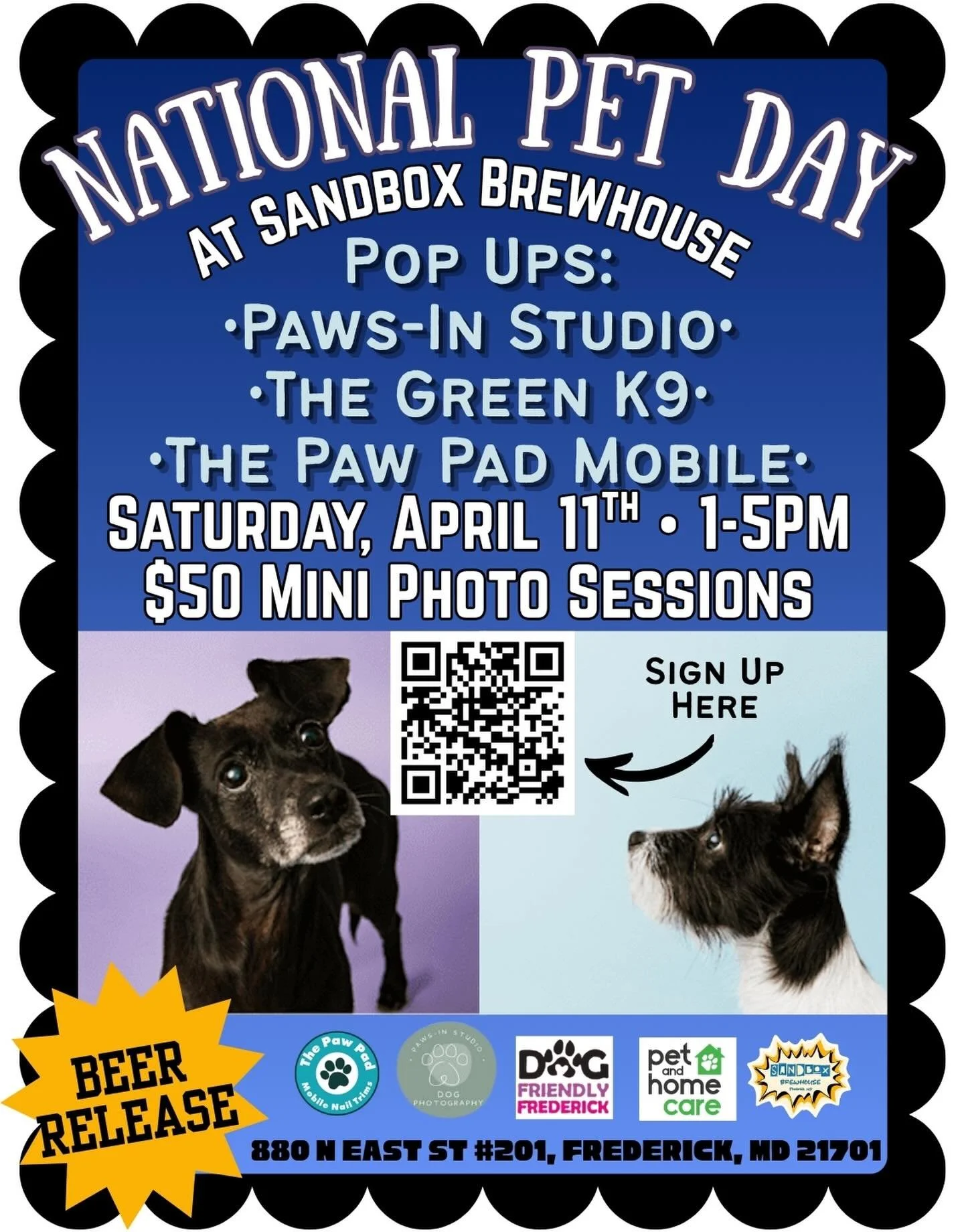 National pet day this Saturday! And what way to honor your pup than with a professional photography mini session from @paws_in_studio, a nail trim from @thepawpadmobile and some tasty treats from @greenk9urbana! 

Mini photo sessions will be held in 
