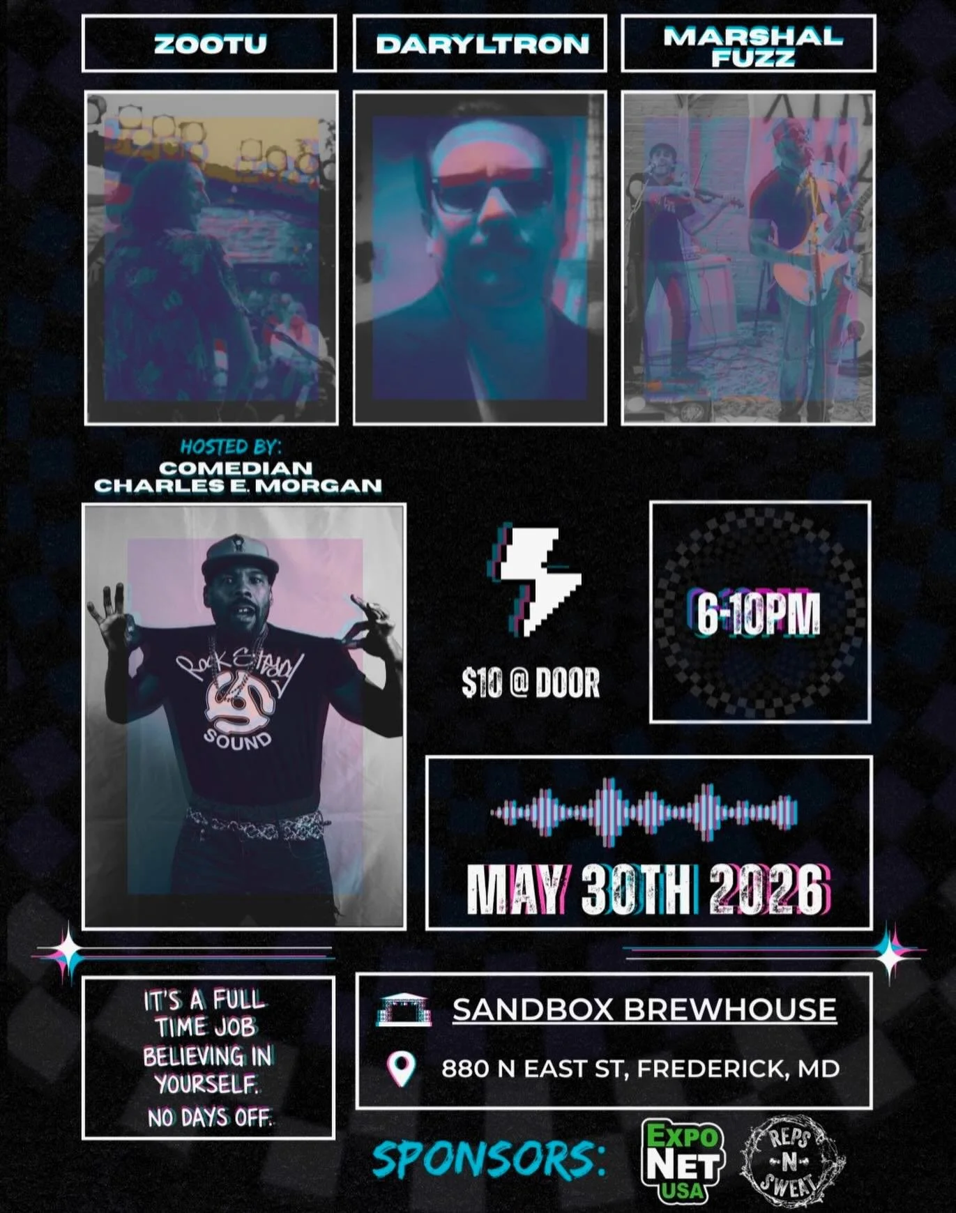 Get ready for a live music extravaganza that defies genre! We&rsquo;re warming things up with a Saturday night lineup that has a little bit of everything - and a lot of soul.

The hilarious DMV local Charles E. Morgan hosts the evening, keeping the l