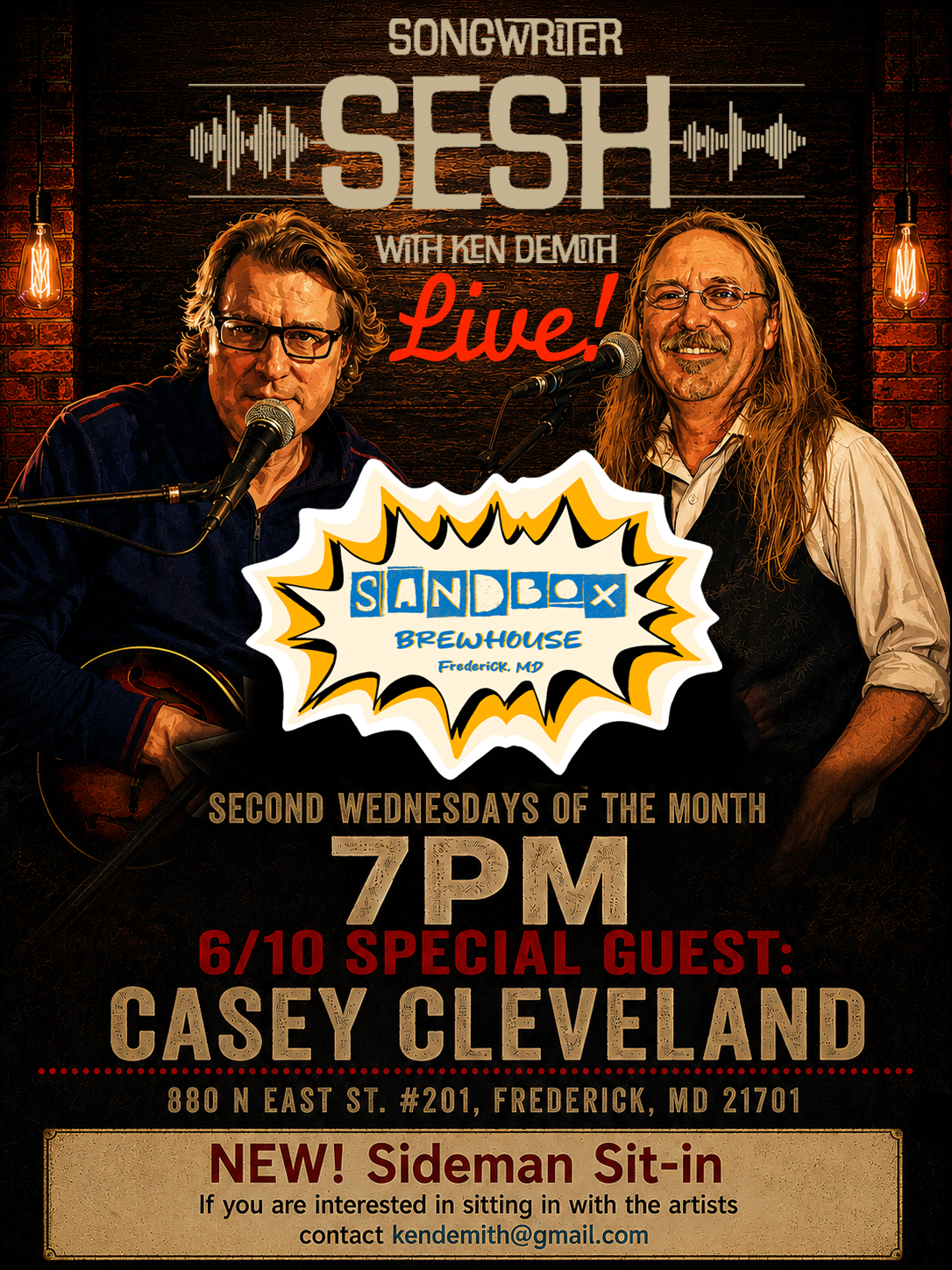 Songwriter Sesh LIVE!