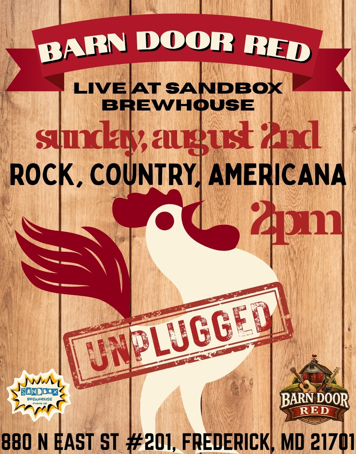 LIVE MUSIC with Barn Door Red