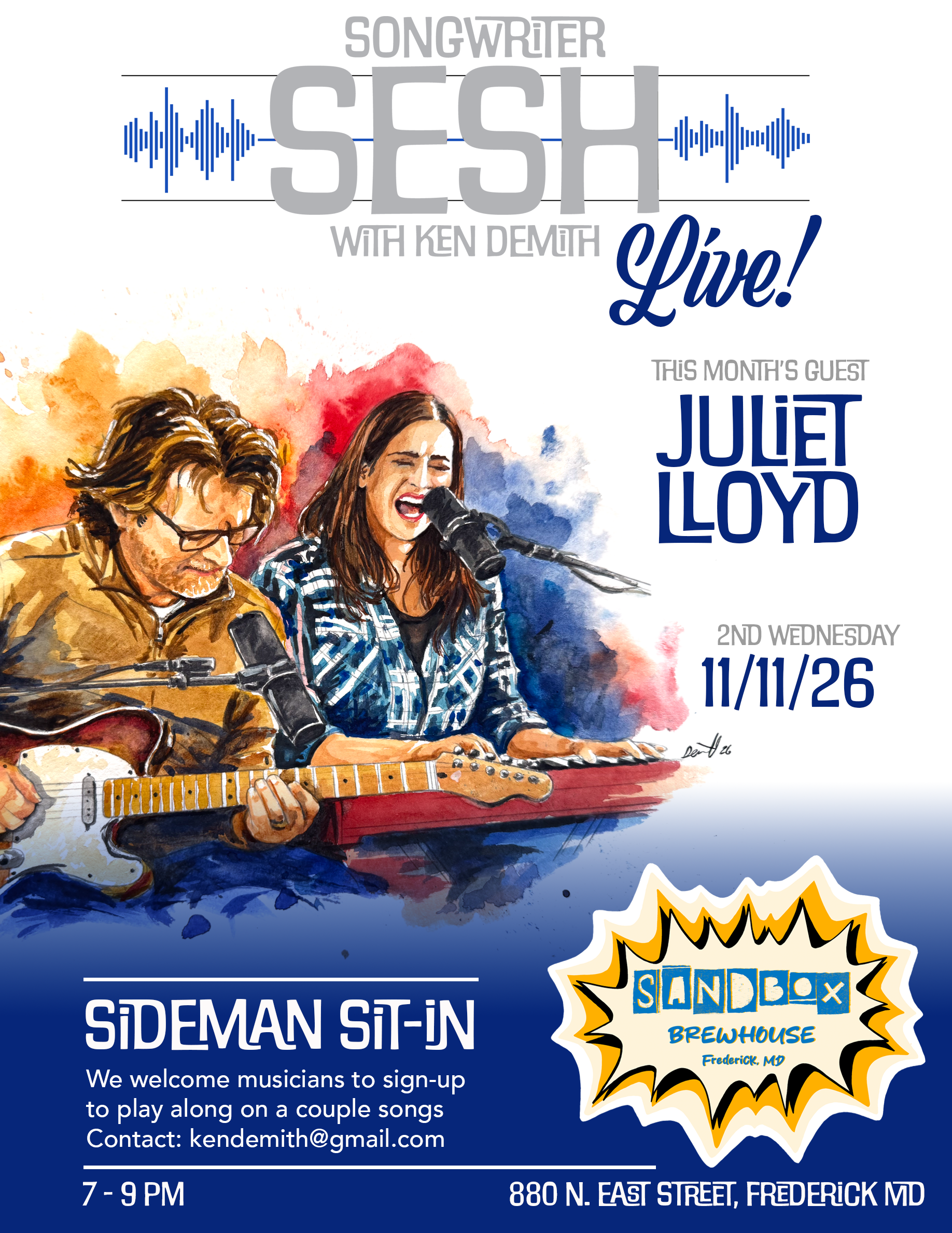 Songwriter Sesh LIVE!