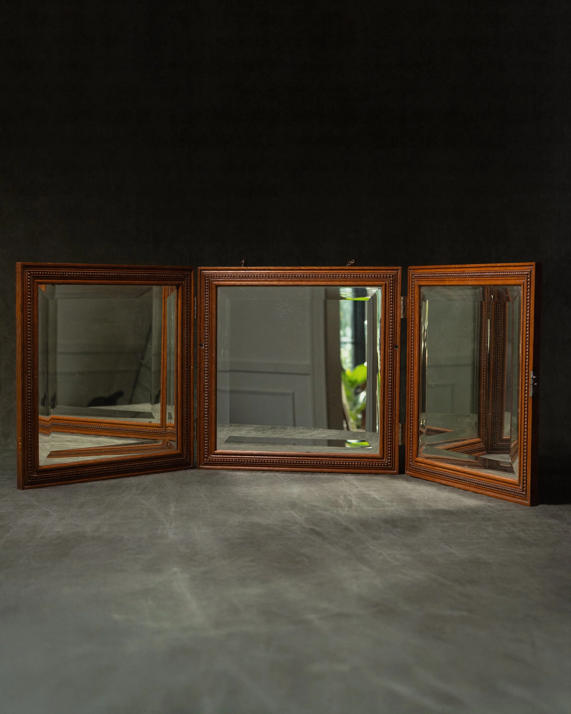 Victorian Tri-Fold Mirror