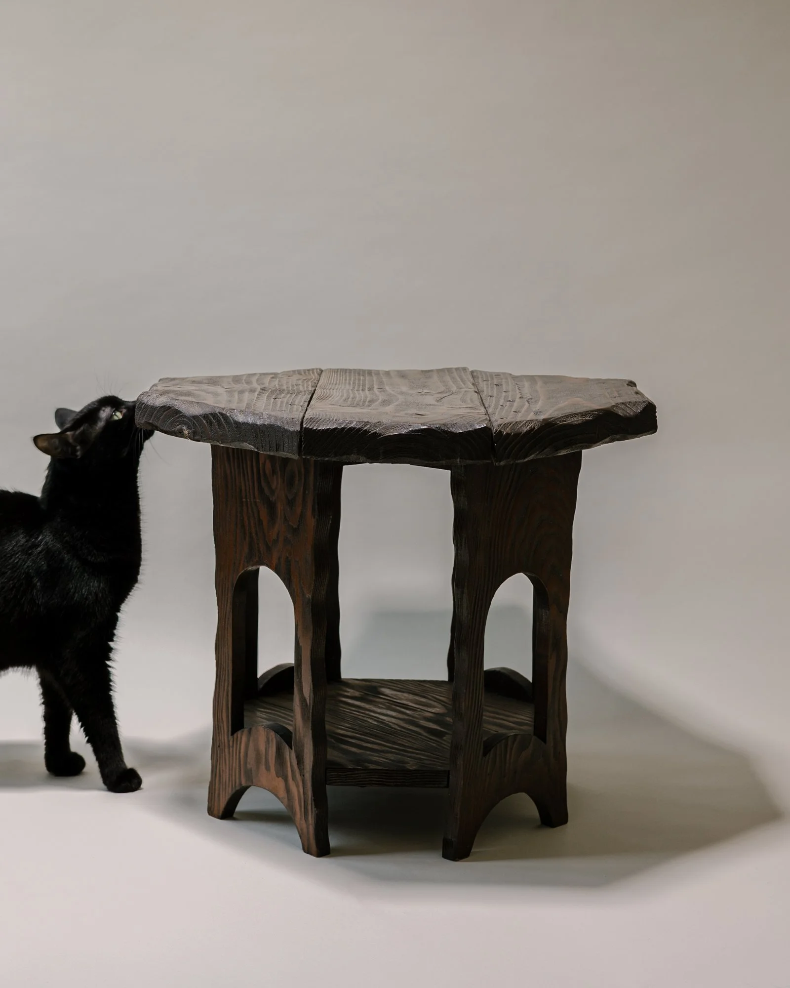 Octagonal Slab Side Table