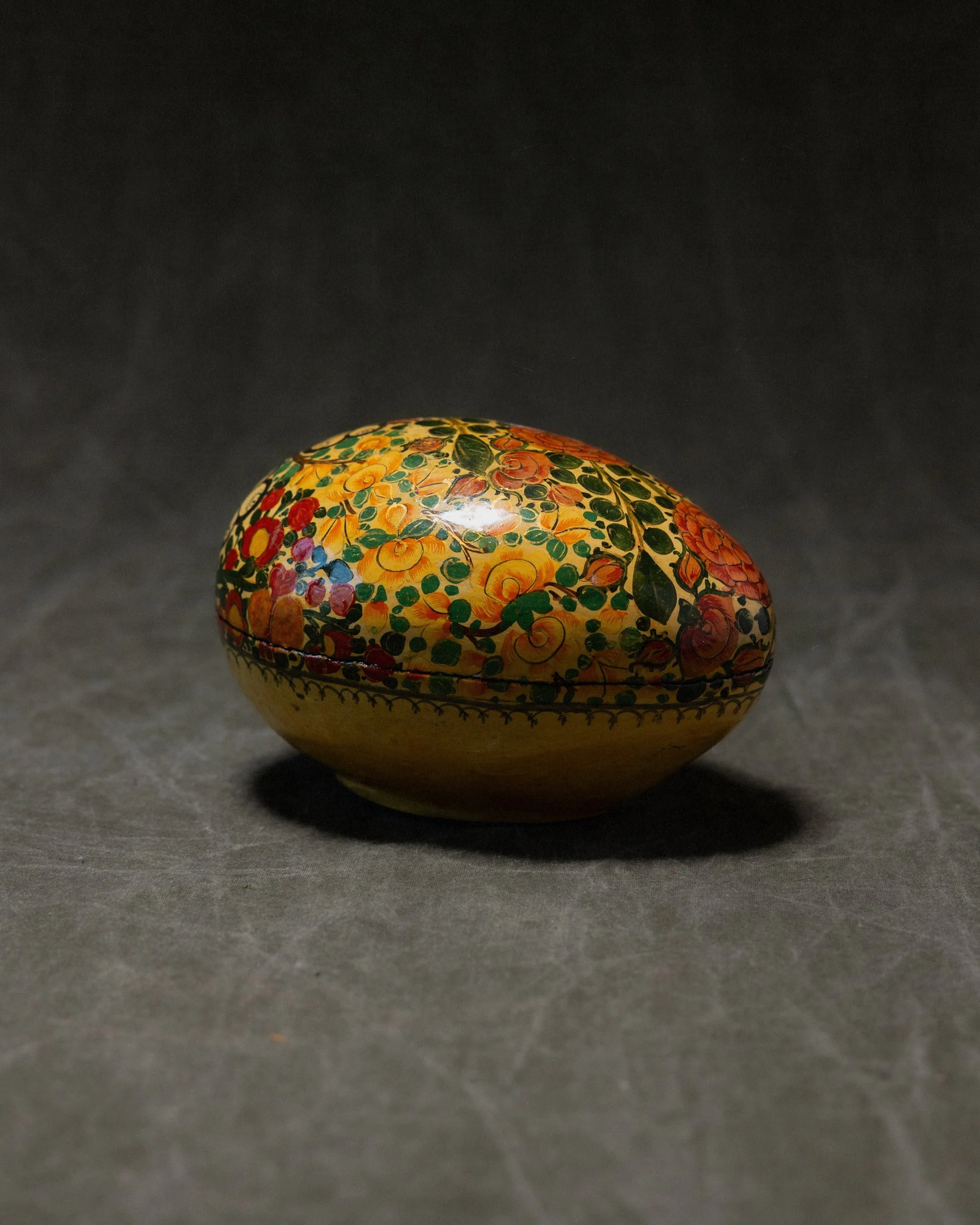 Kashmiri Papier-Mâché Trinket Box