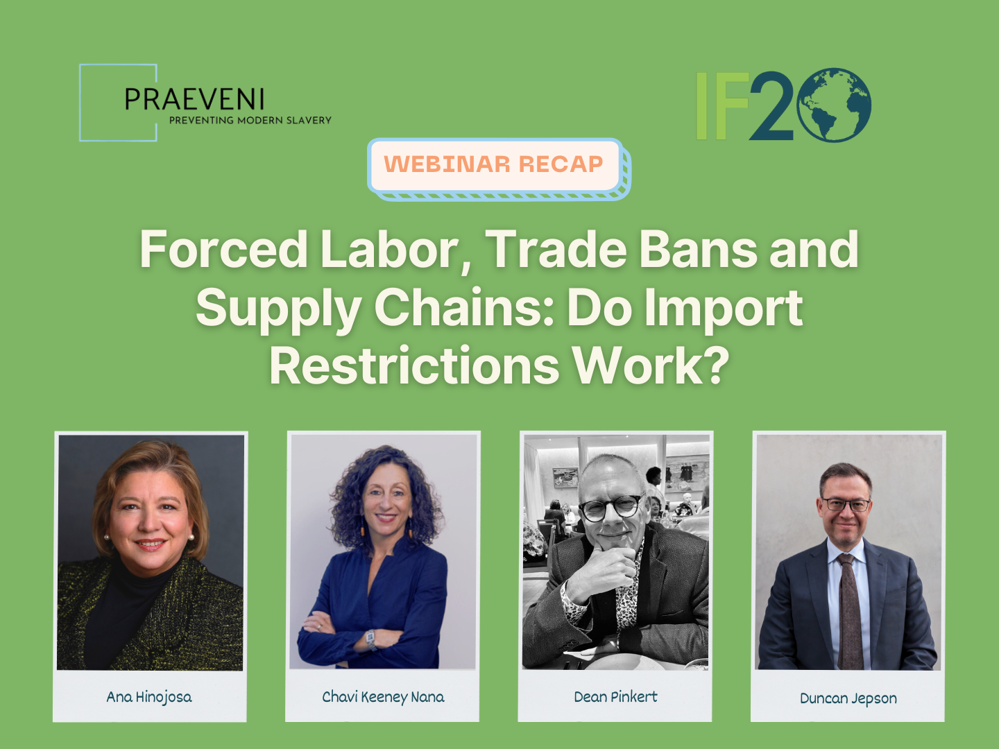 Webinar Recap: Forced Labor, Trade Bans and Supply Chains – Do Import Restrictions Work?
