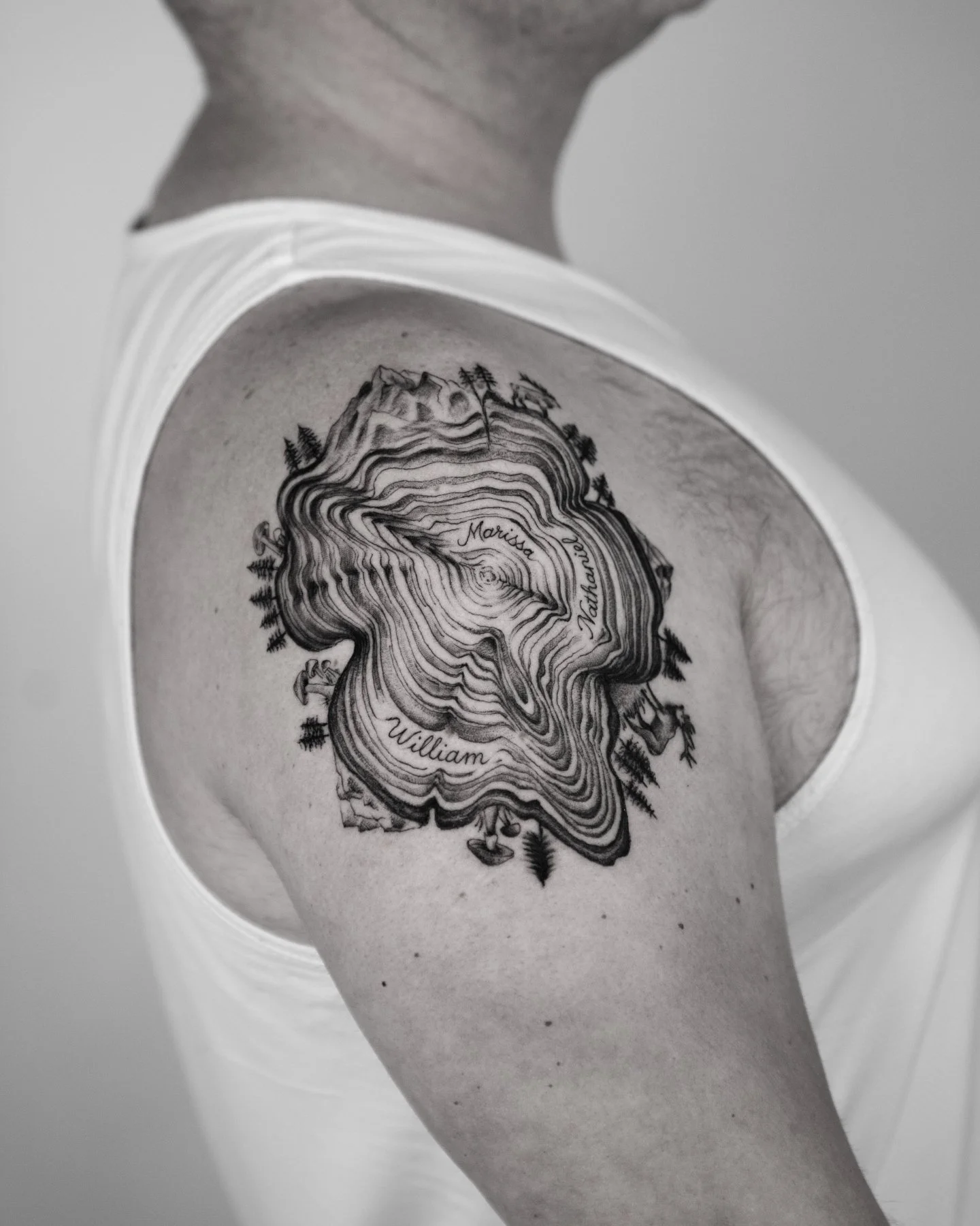 The roots that make you.
&mdash;
For inquiries contact us through DM or email

Artist: [ @dillydally.ttt ]

Fine Studio | South Lake Union, Seattle. Custom fine line and black and grey work, designed from scratch with landscape detail and hand-drawn 