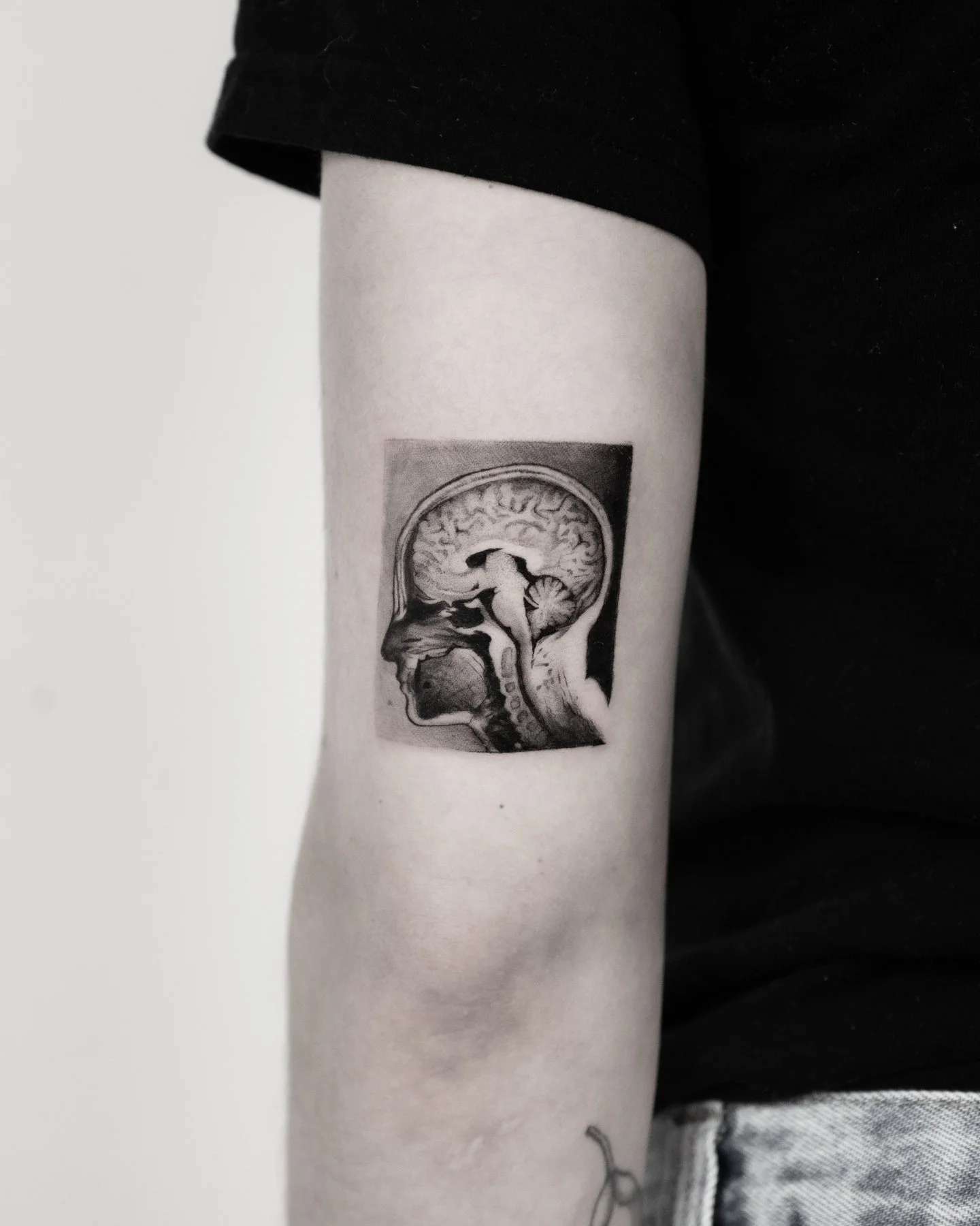 Not every portrait needs a face.
&mdash;
Reach out anytime &mdash; DM or email.

Artist: [ @orbliiz ]

Fine Studio | South Lake Union, Seattle. Black and grey microrealism and detail work, designed from scratch. #microrealismtattoo #anatomytattoo #bl