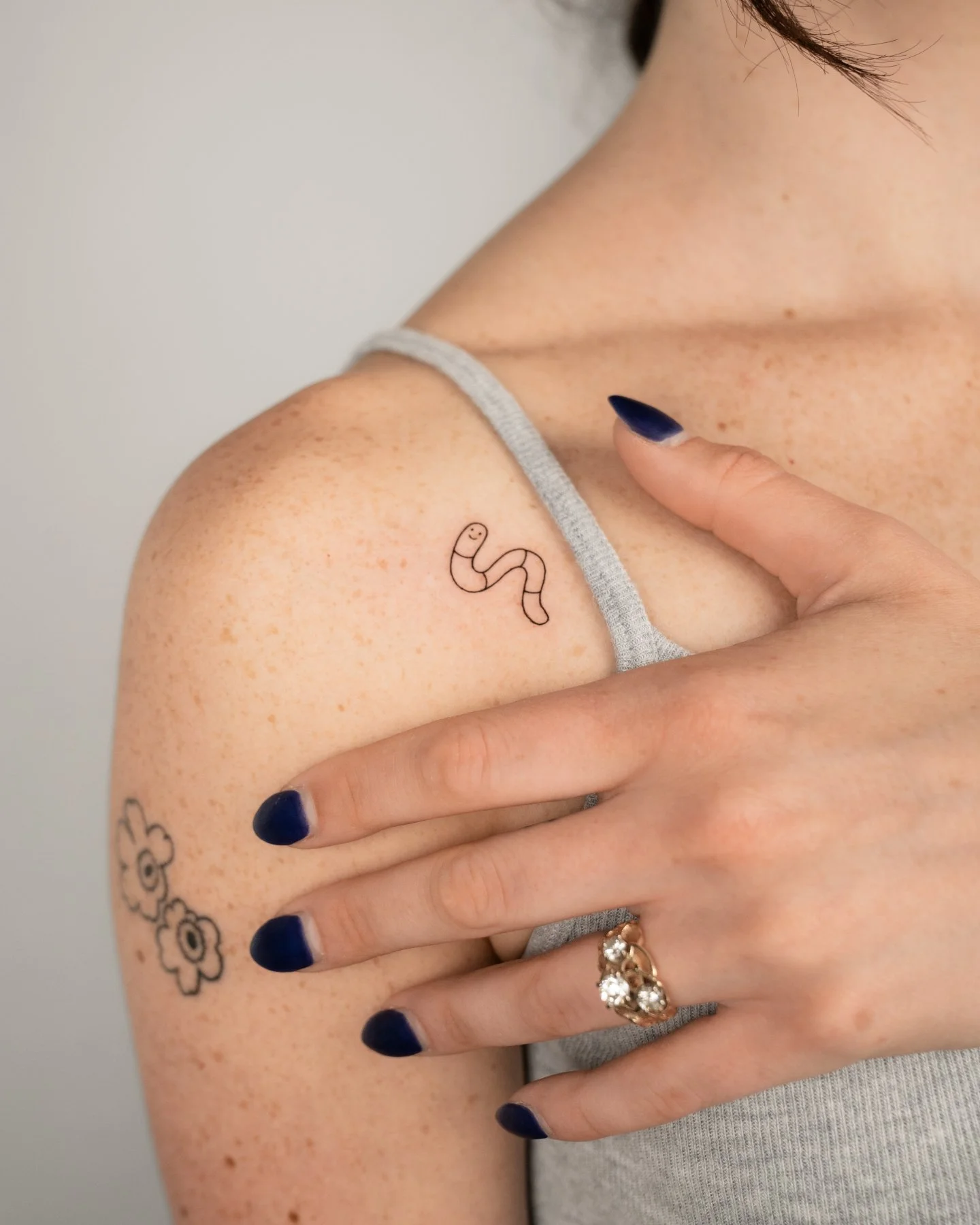 Not everything has to mean something.
&mdash;
Inquiries through DM.

Artist: [ @franka_tattoo ]

Fine Studio | South Lake Union, Seattle. Fine line and small-scale work, drawn from scratch with single needle detail. #tinytattoo #finelinetattoo #minim