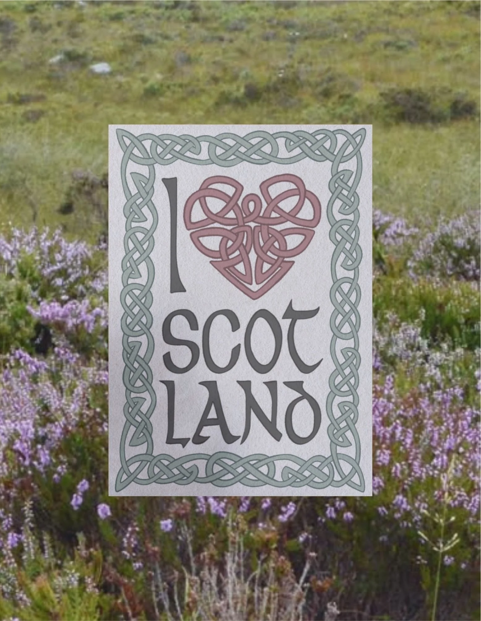 %22I Love Scotland%22 Handmade Scottish Print.jpg