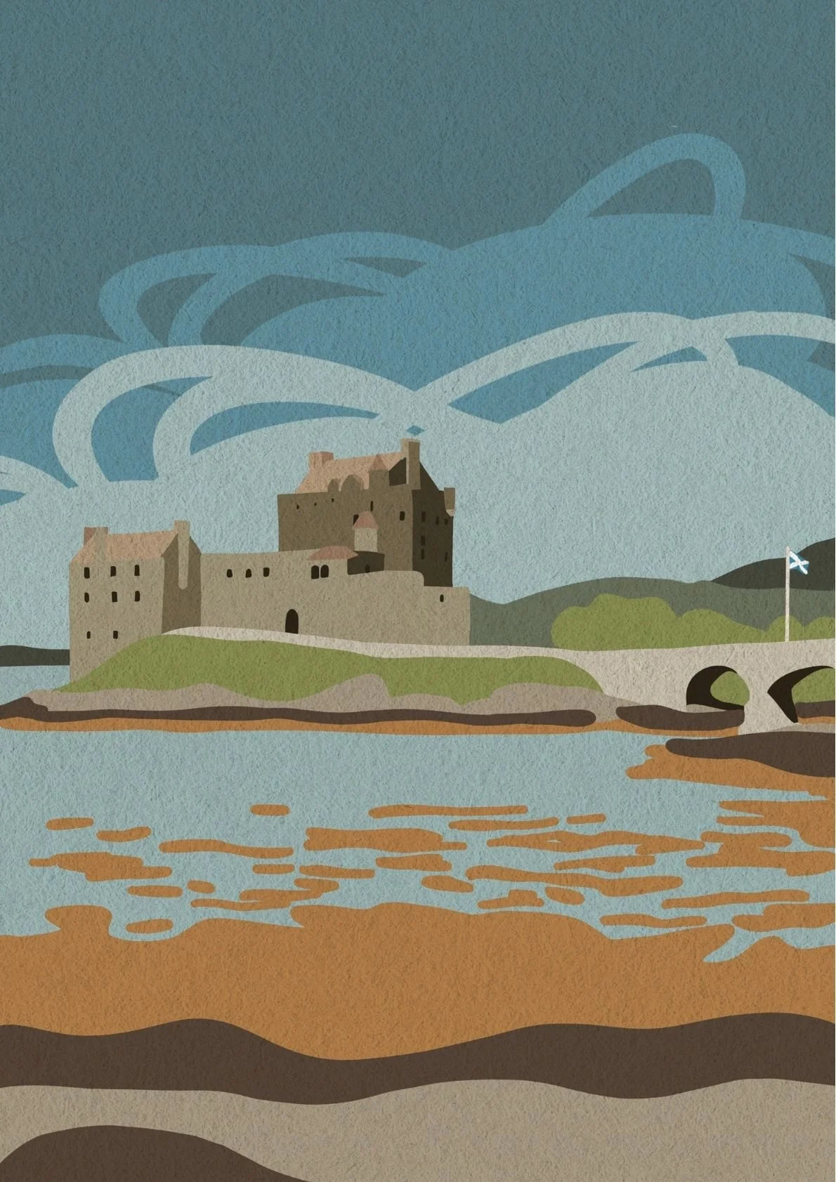 Eilean Donan Castle Scottish Art Print Full.jpg