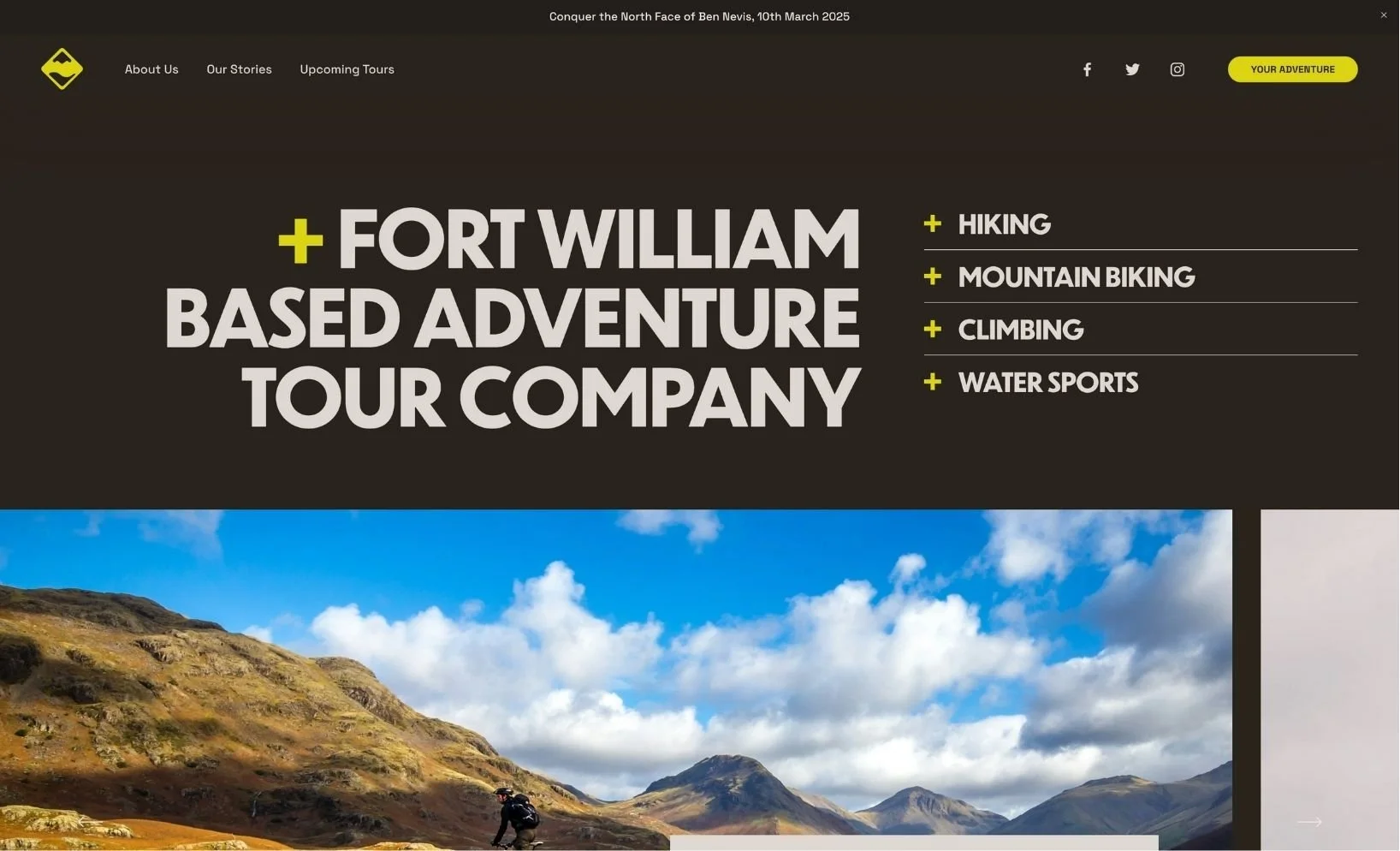 fort William Adventure Tour Company Squarespace Website Design + Branding 2025 (home).jpg