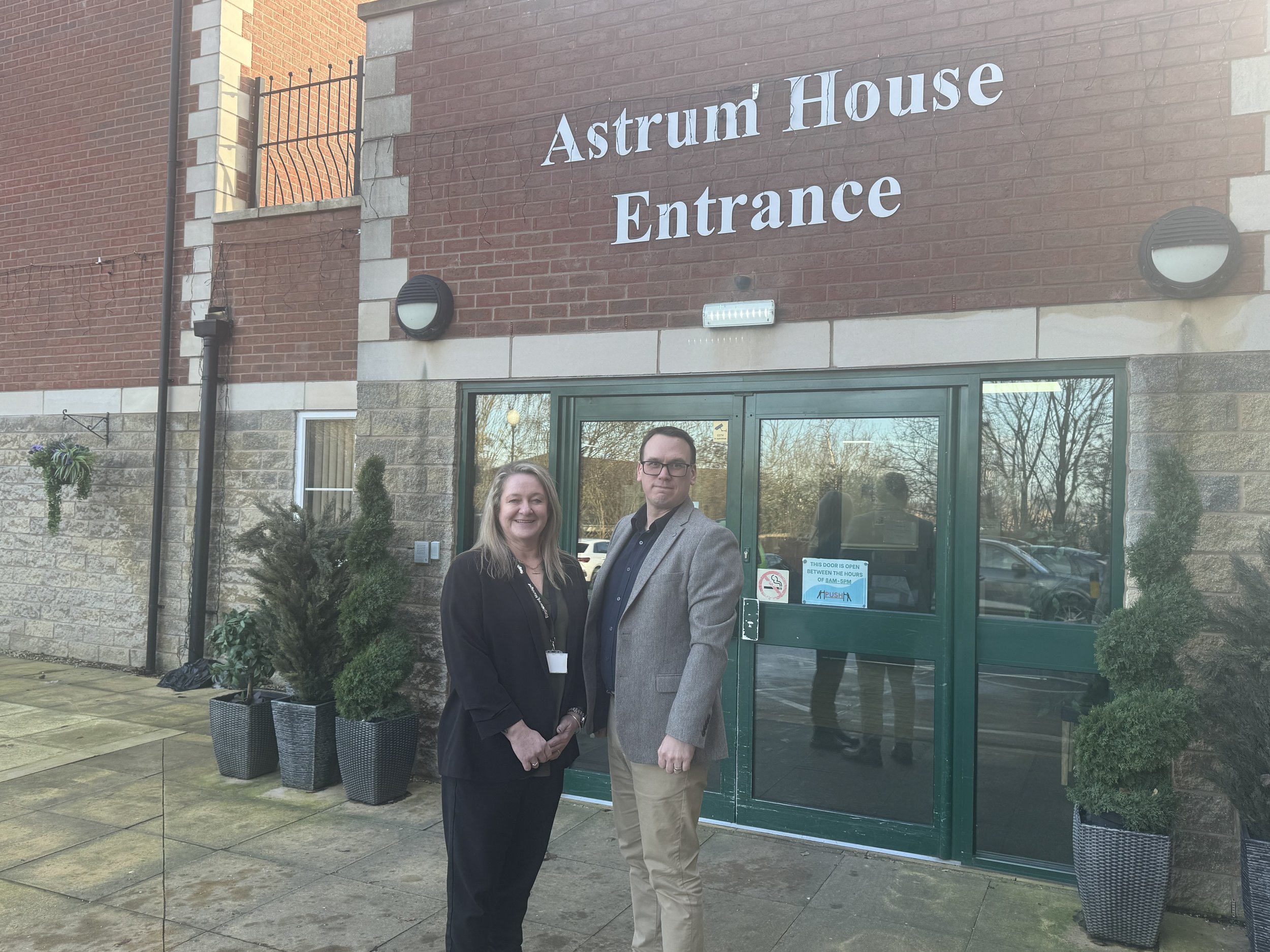 Manager Emma Wootton and Chairman Chris Lane