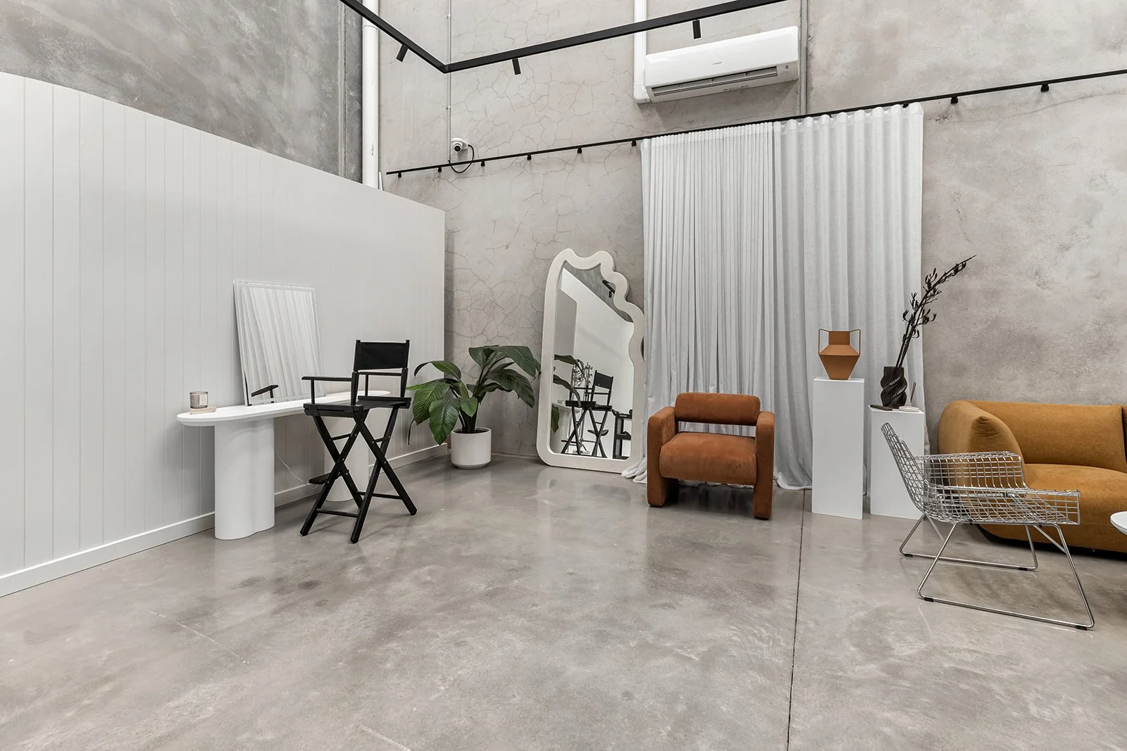 Dedicated hair & make up area