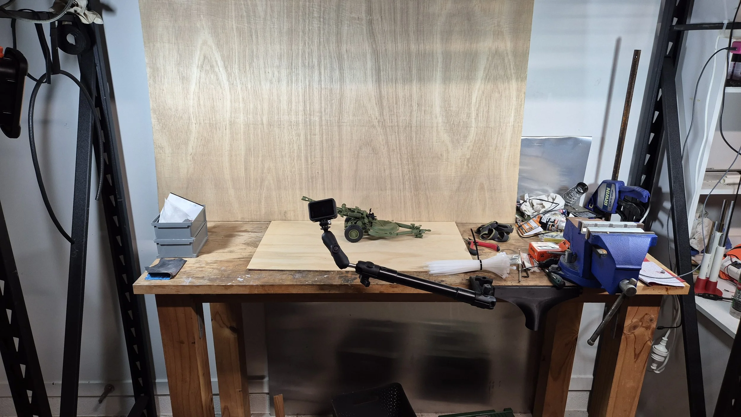 Behind the scenes of a garage photo booth