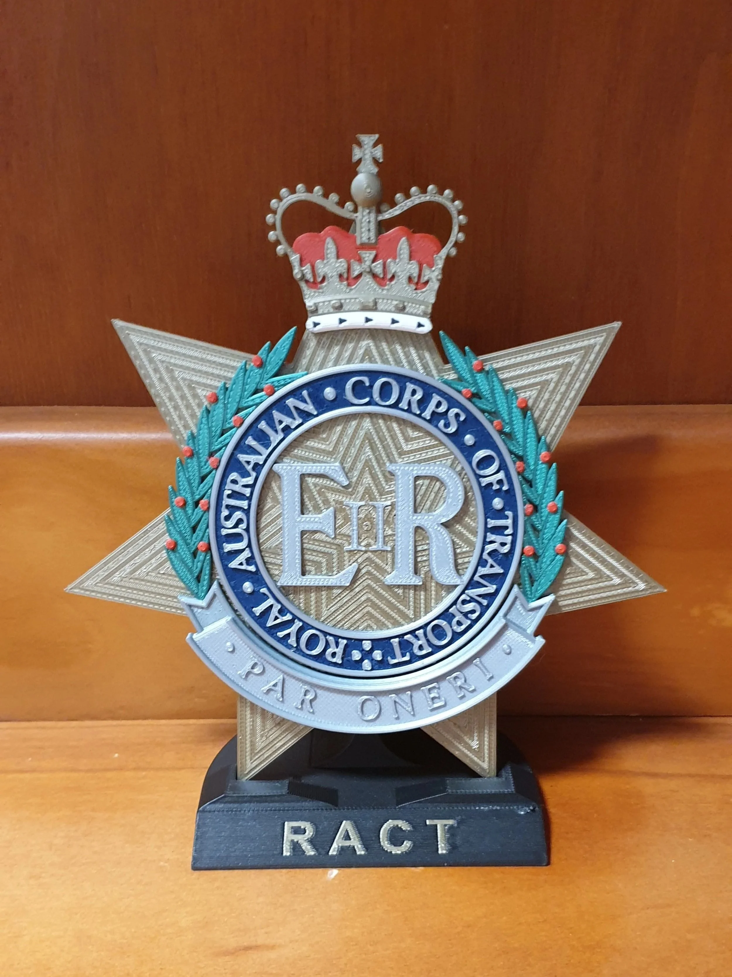 RACT Desk Badge