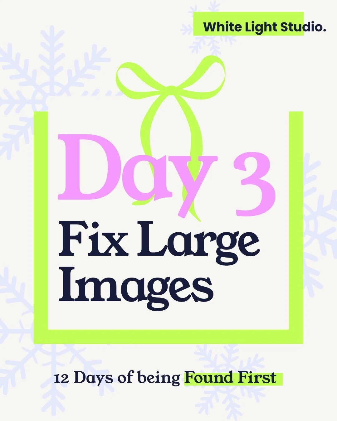 🎄 Day 3 of &lsquo;12 Days of being Found First&rsquo; is all about speeding up your website!

⚠️ If your site is too slow, people won&rsquo;t hang about to shop. Your bounce rate will creep up and ad spend will be wasted as customers head to your co