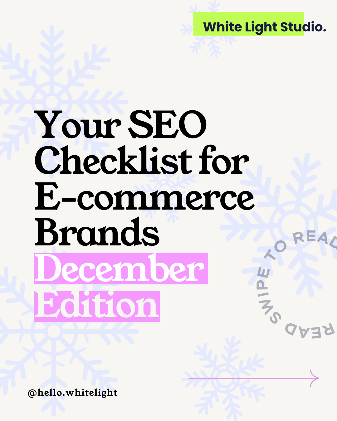 SEO Checklist for Ecommerce Brands: December Edition 