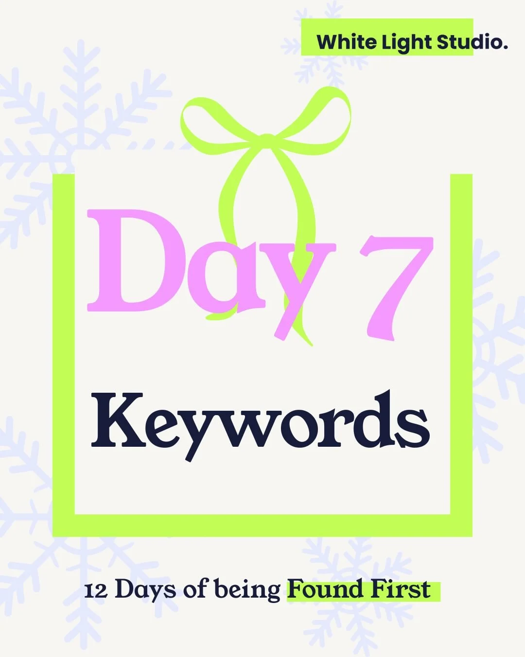 🎄 For day 7 of the &ldquo;12 Days of being Found First&rdquo; I&rsquo;m sharing a 30-Second trick to help you find your keywords!

⭐ You don&rsquo;t need expensive software or fancy spreadsheets.. Simply:
 - Go to Google
 - Type in your main product