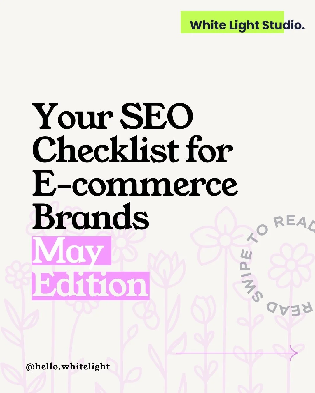 Well, April went by in a flash didn&rsquo;t it!☀️

Mays SEO checklist is all about looking at product titles, collection pages and making sure that seasonal pages are actually visible! 

Want proper support to help you take control of your SEO once a