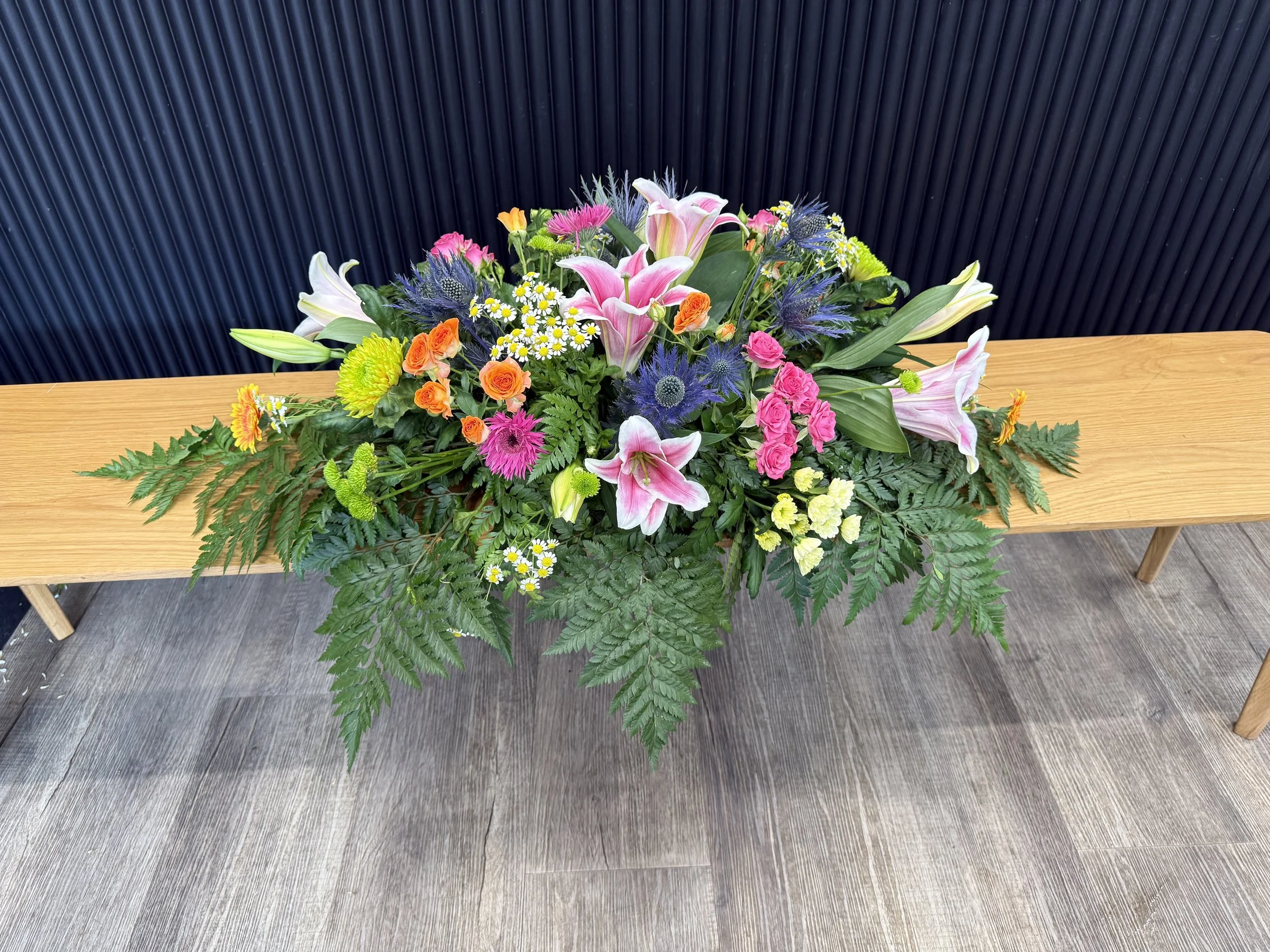 Simply Spring Coffin Spray