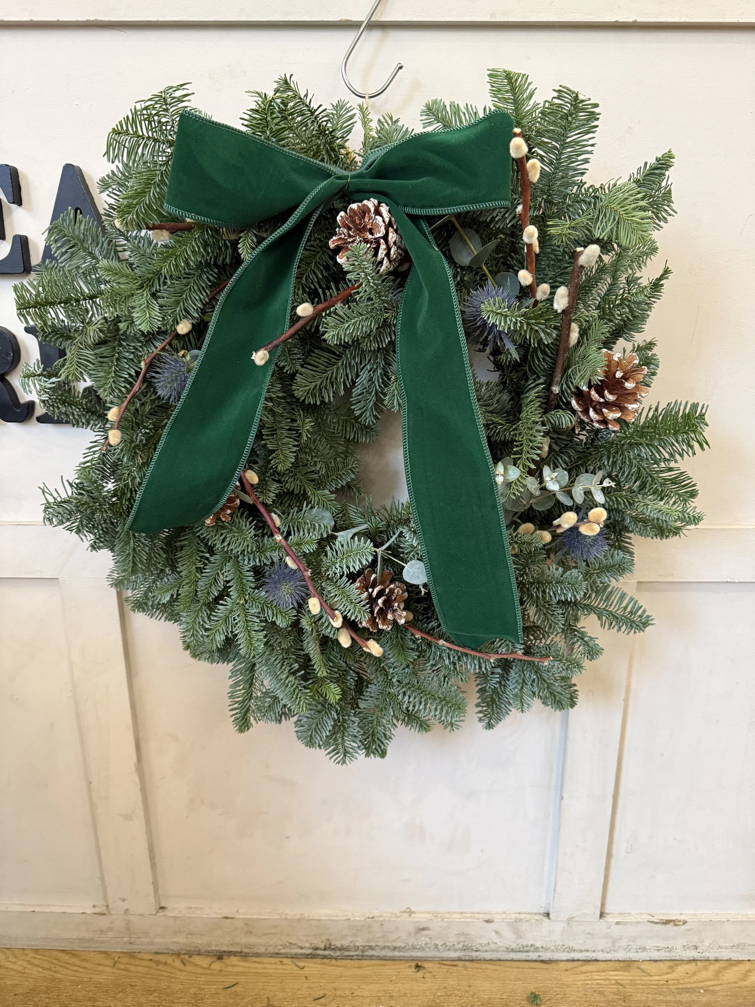 Pine Door Wreath