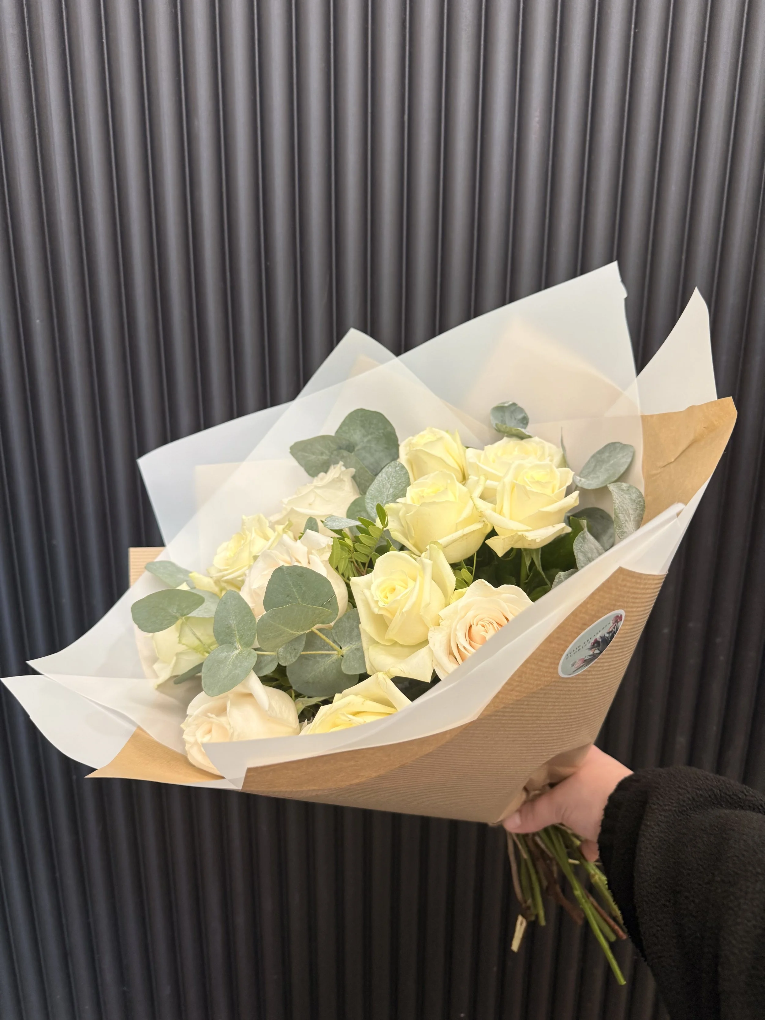 White Rose hand Tied