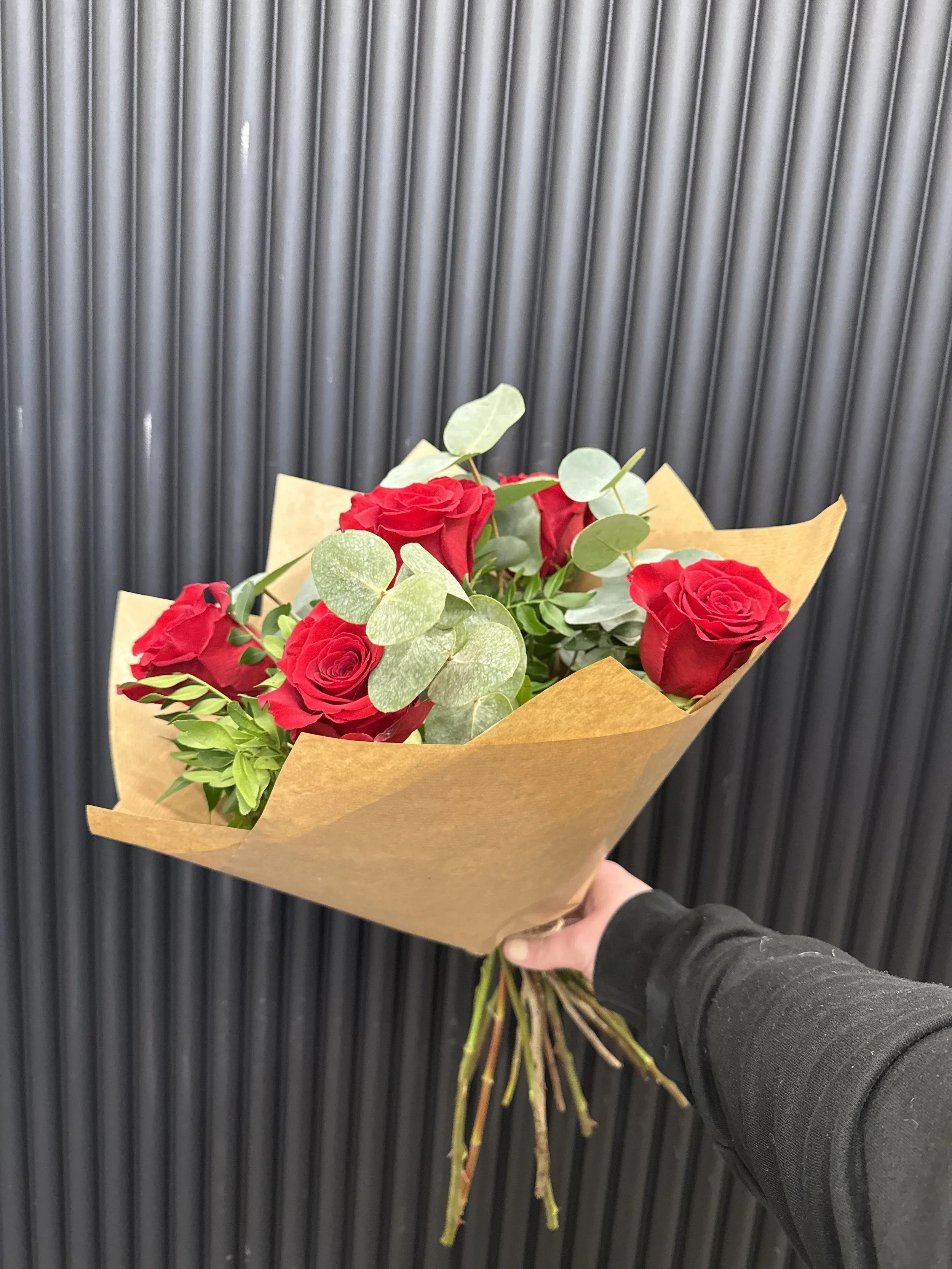 Red Rose Hand Tied