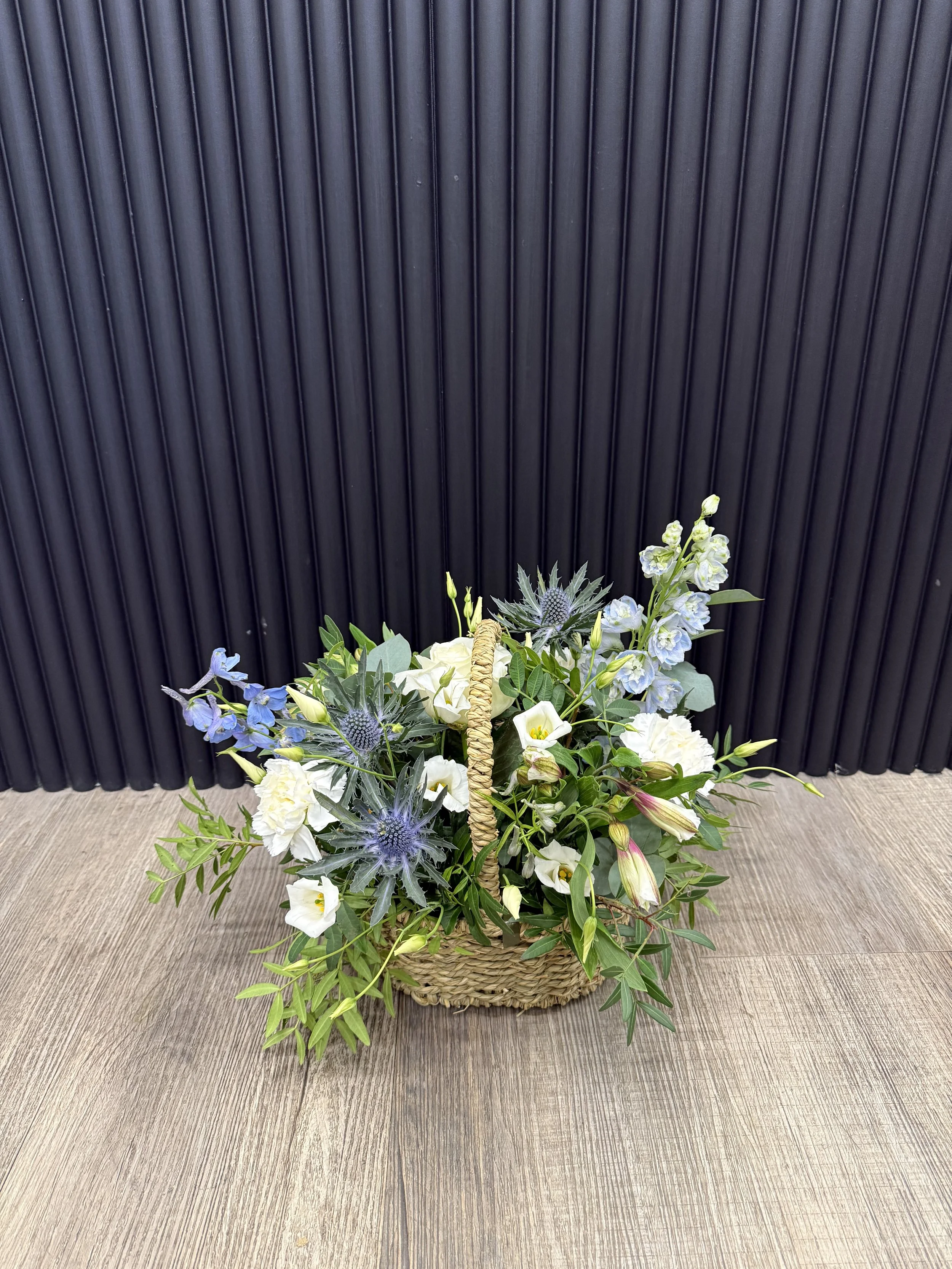 Blue Berry Basket Arrangement