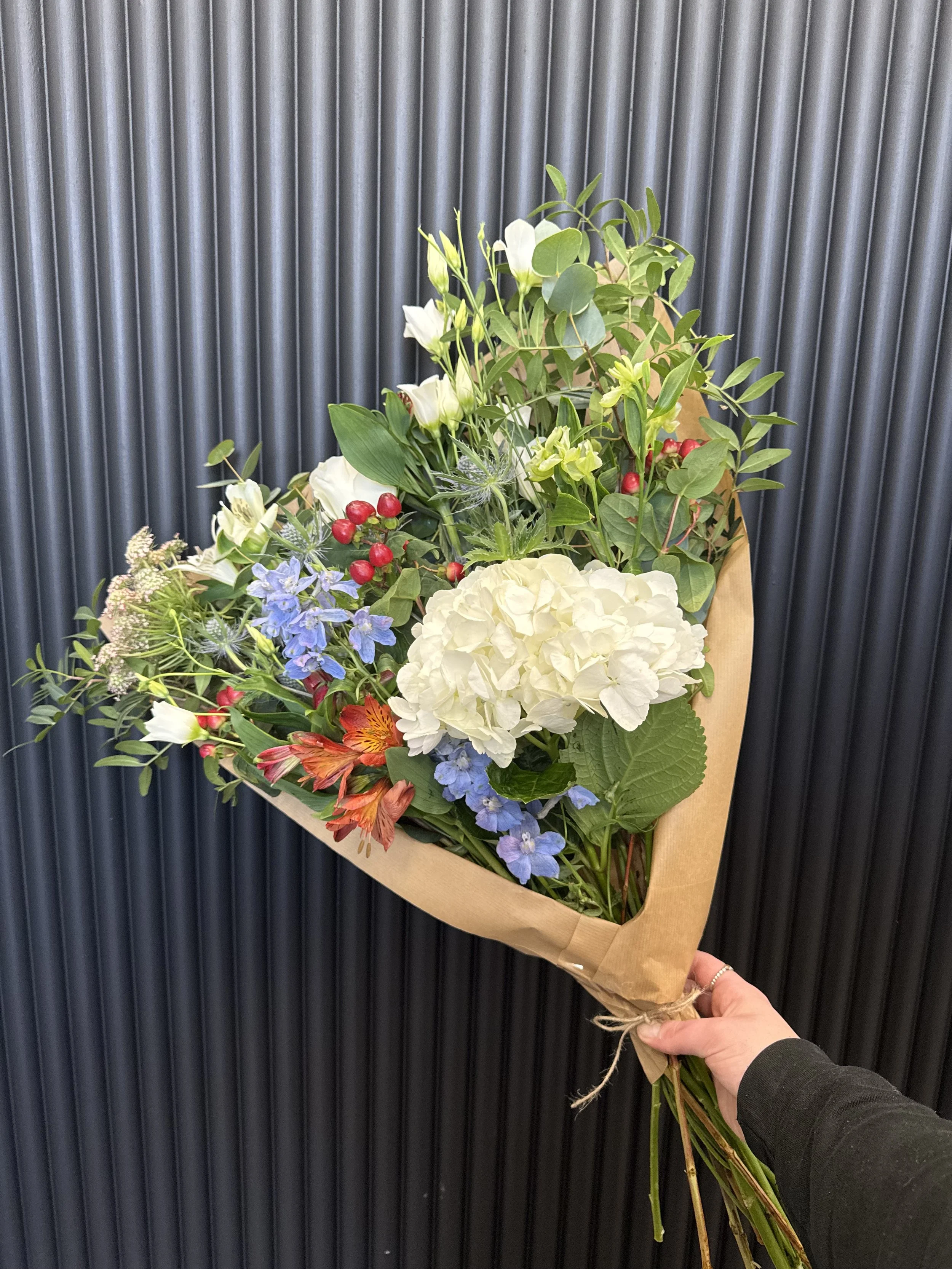 The Winter Bunch Flat Bouquet