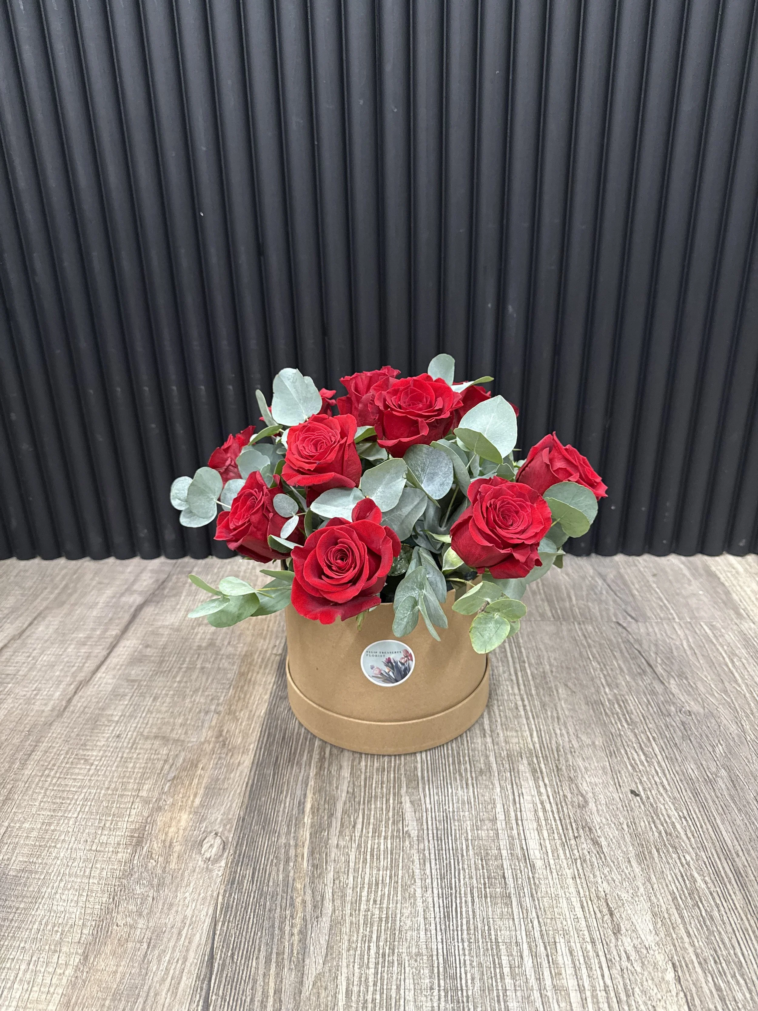 Red Rose Hat Box