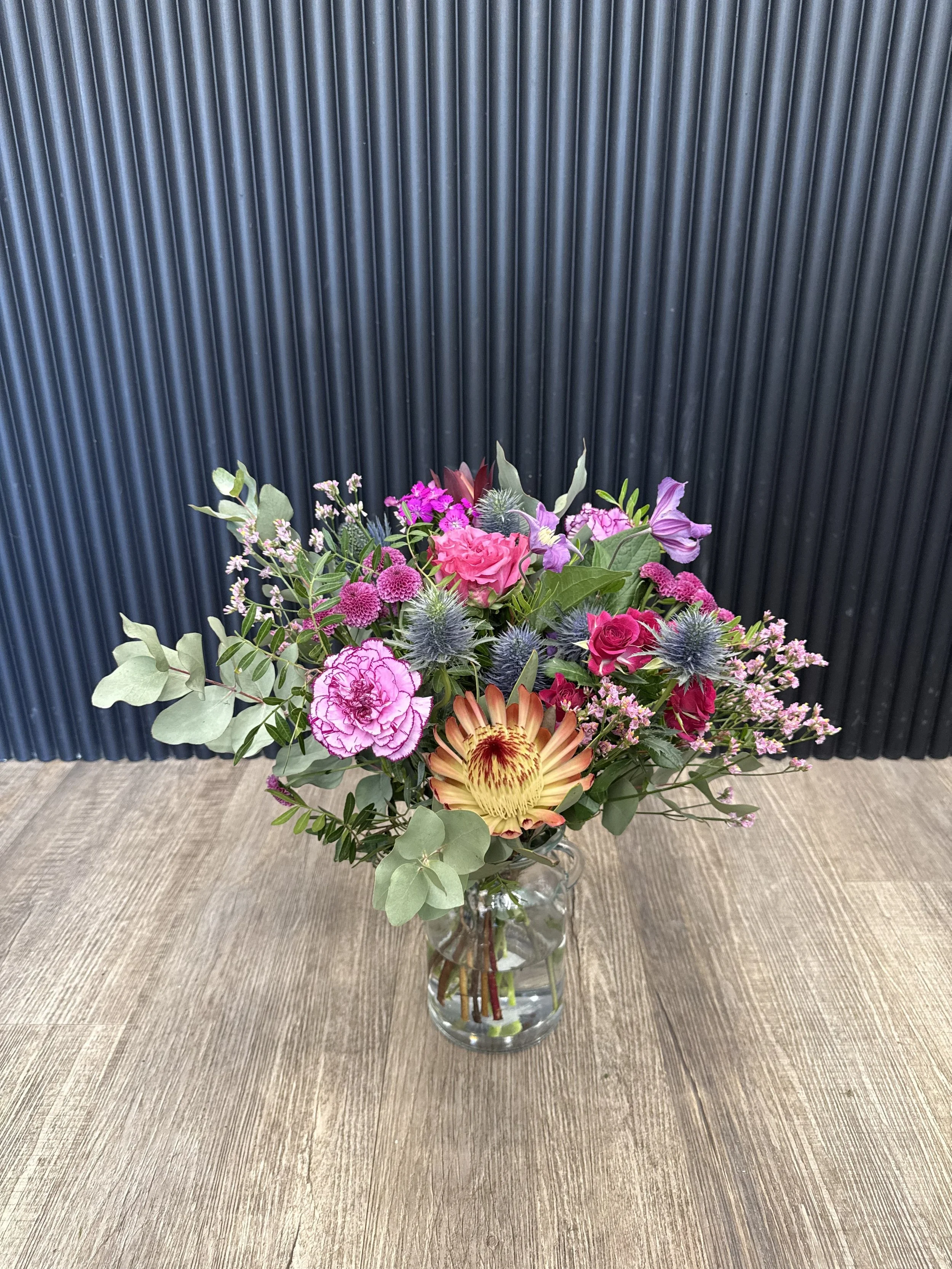 Raspberry Rush Vase Arrangement