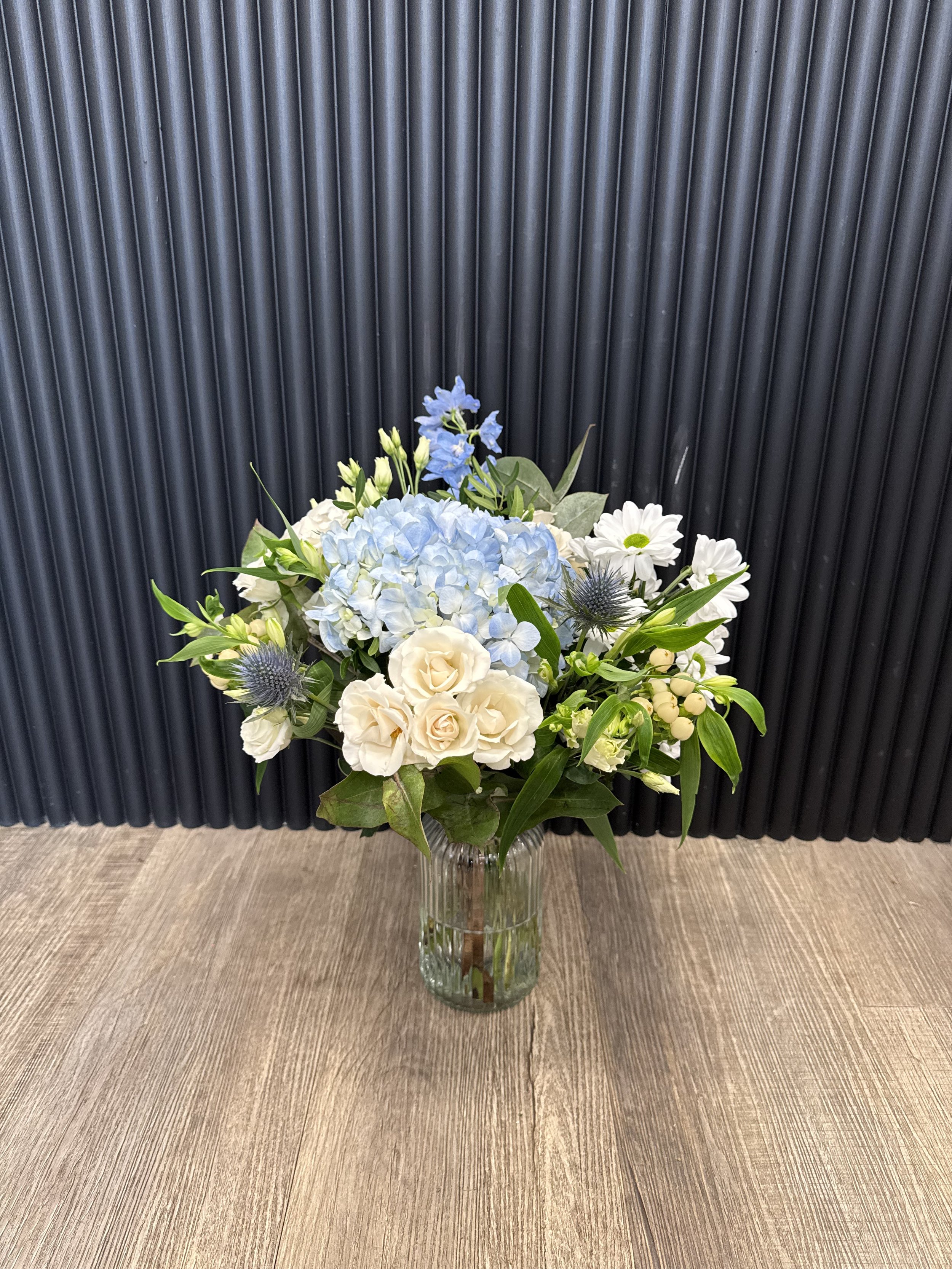 Blue Berry Vase Arrangement