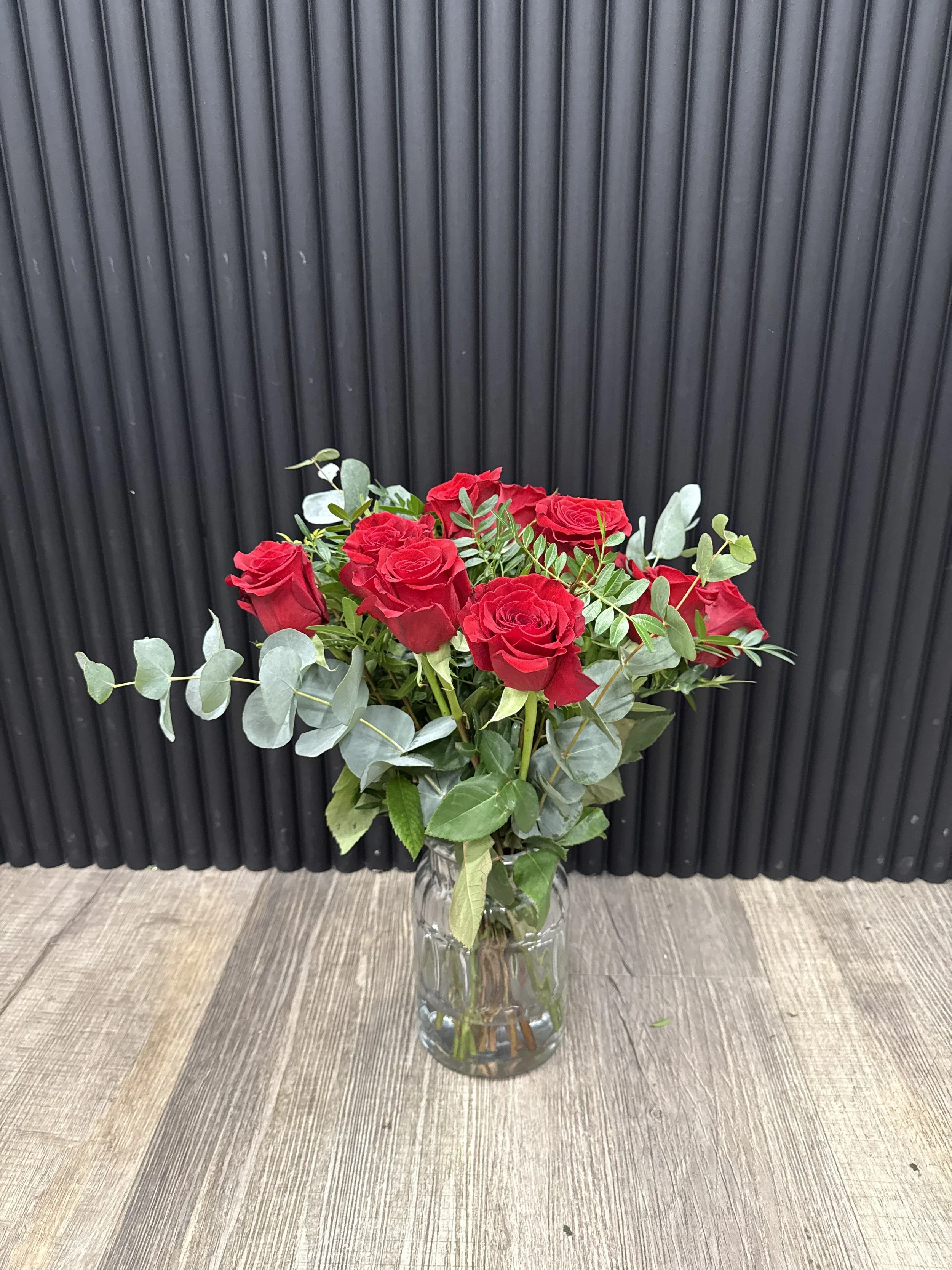 Red Rose Vase Arrangement