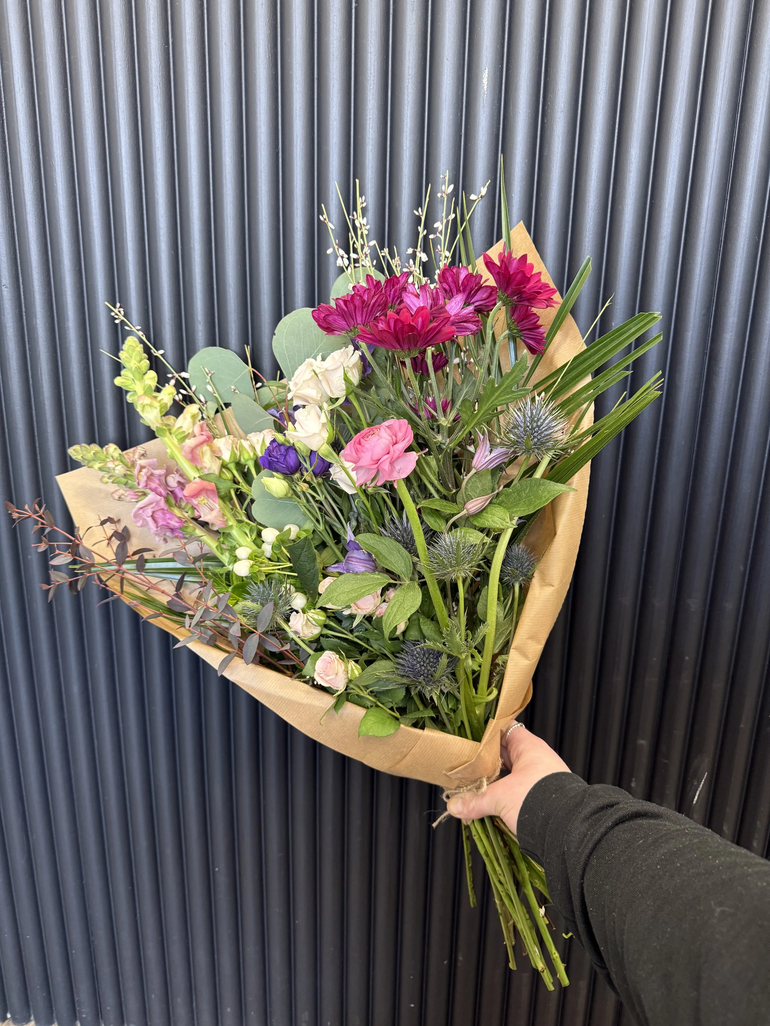 Raspberry Rush Flat Bouquet