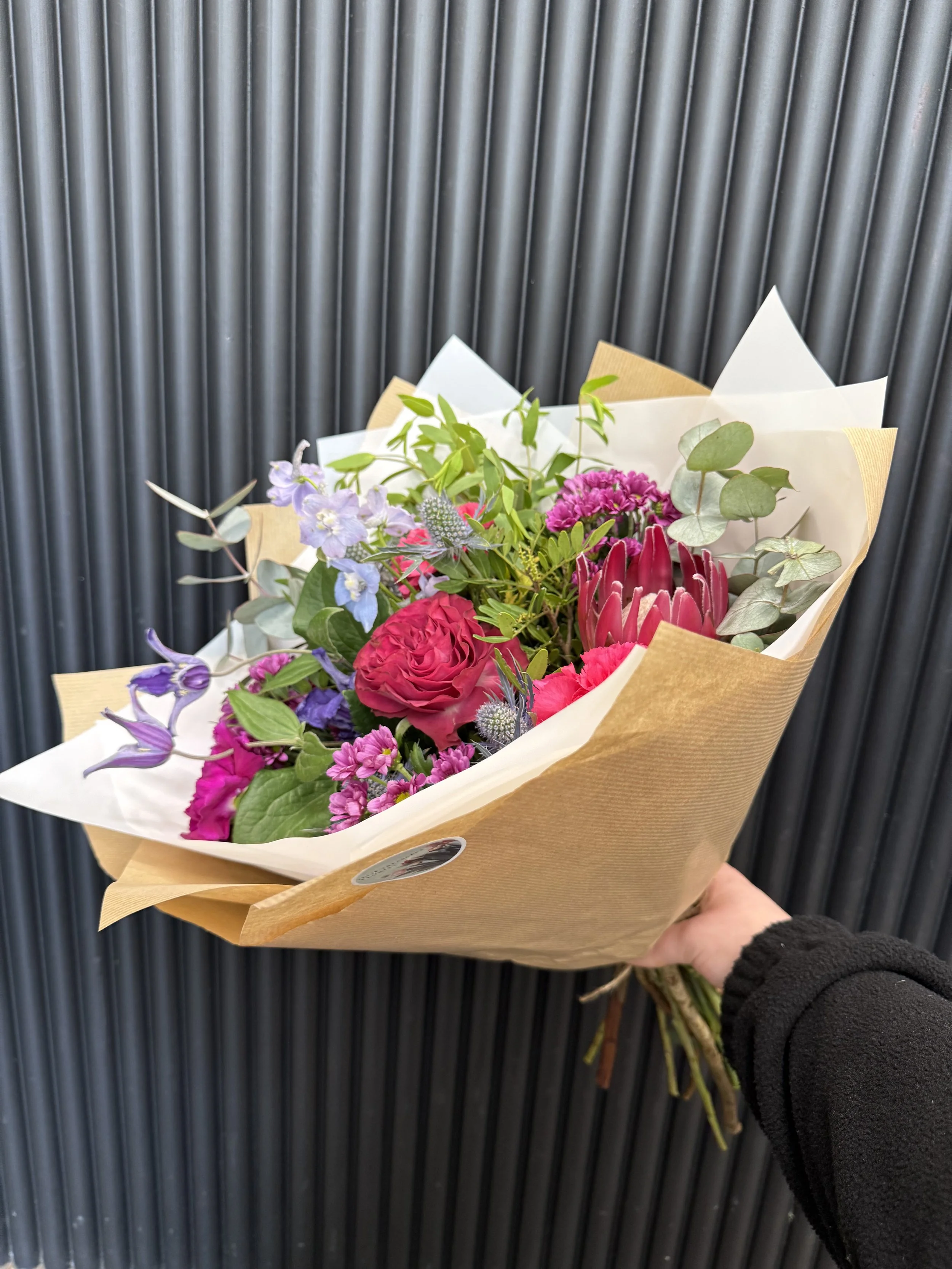 Raspberry Rush Hand Tied