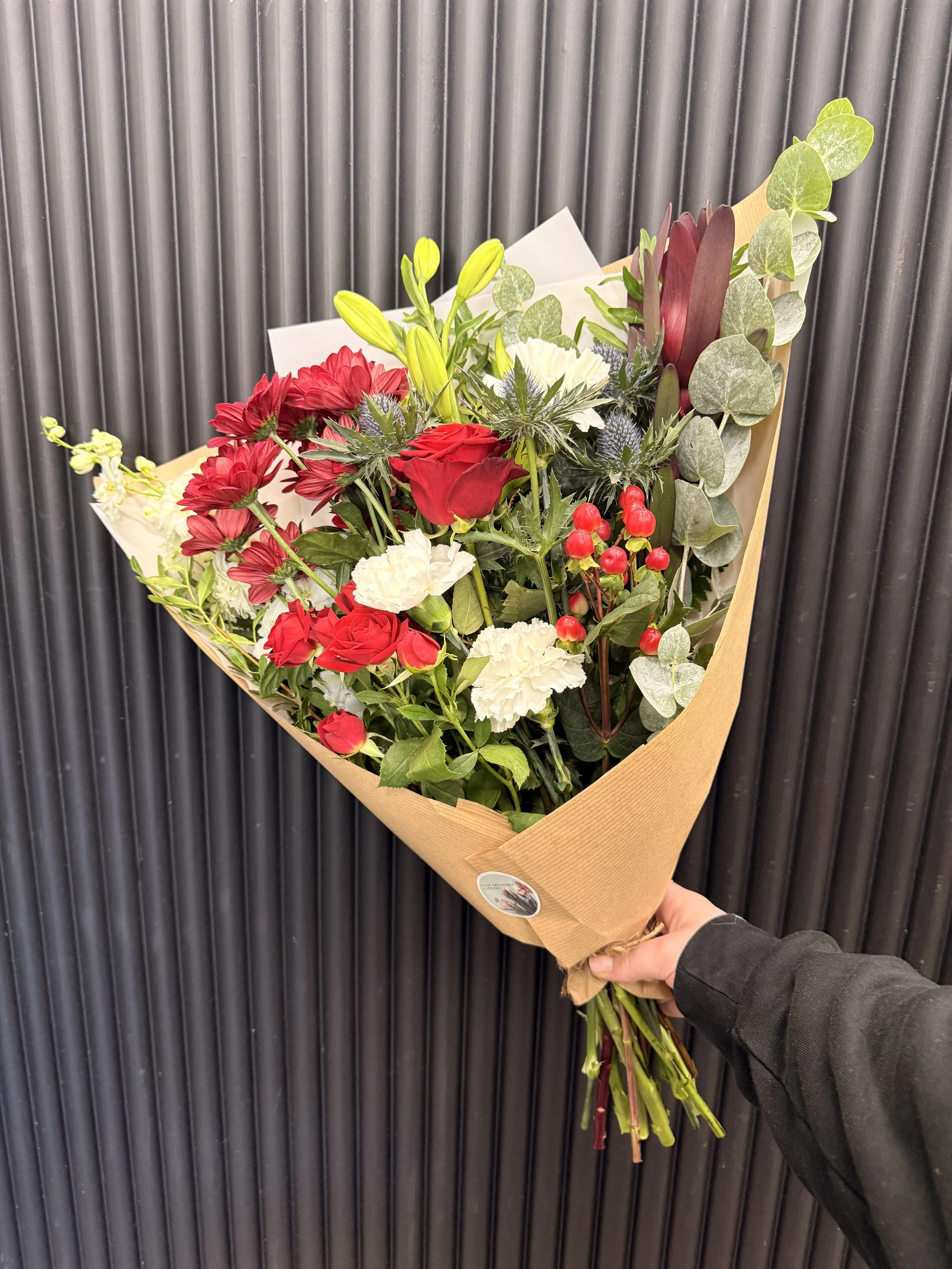 The Winter Bunch Flat Bouquet