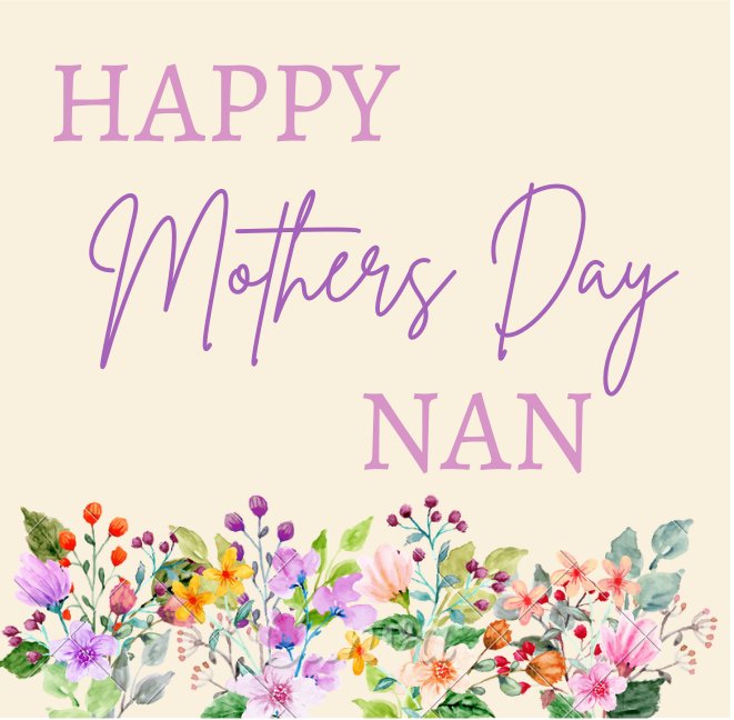Happy Mothers Day Nan Card