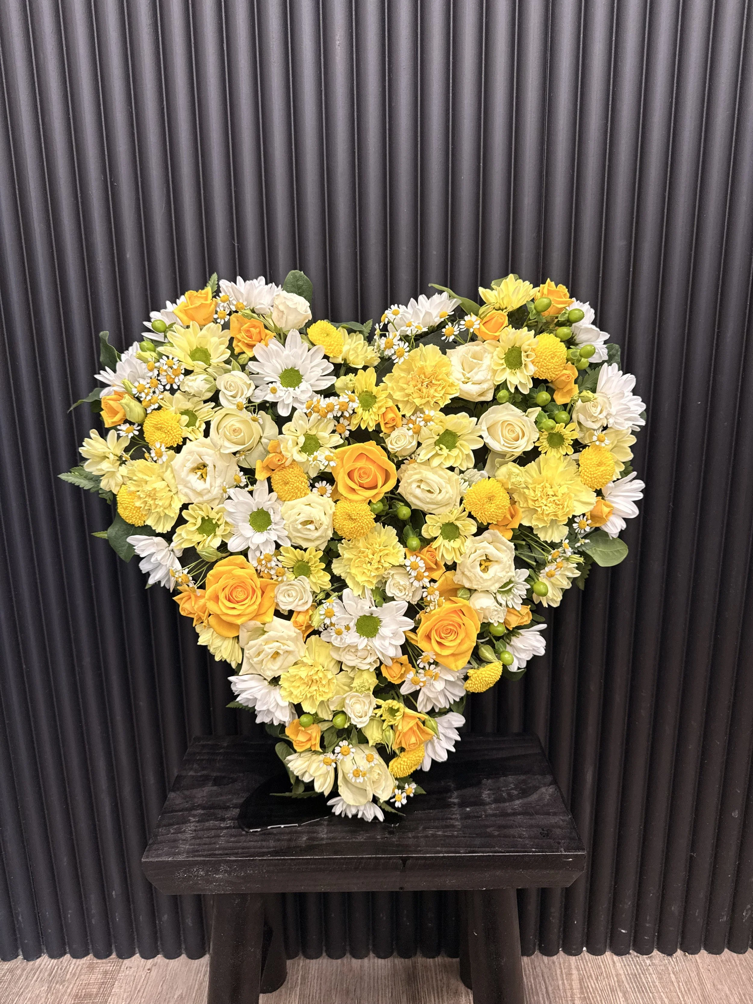 Lose Lemon Sorbet Heart Arrangement
