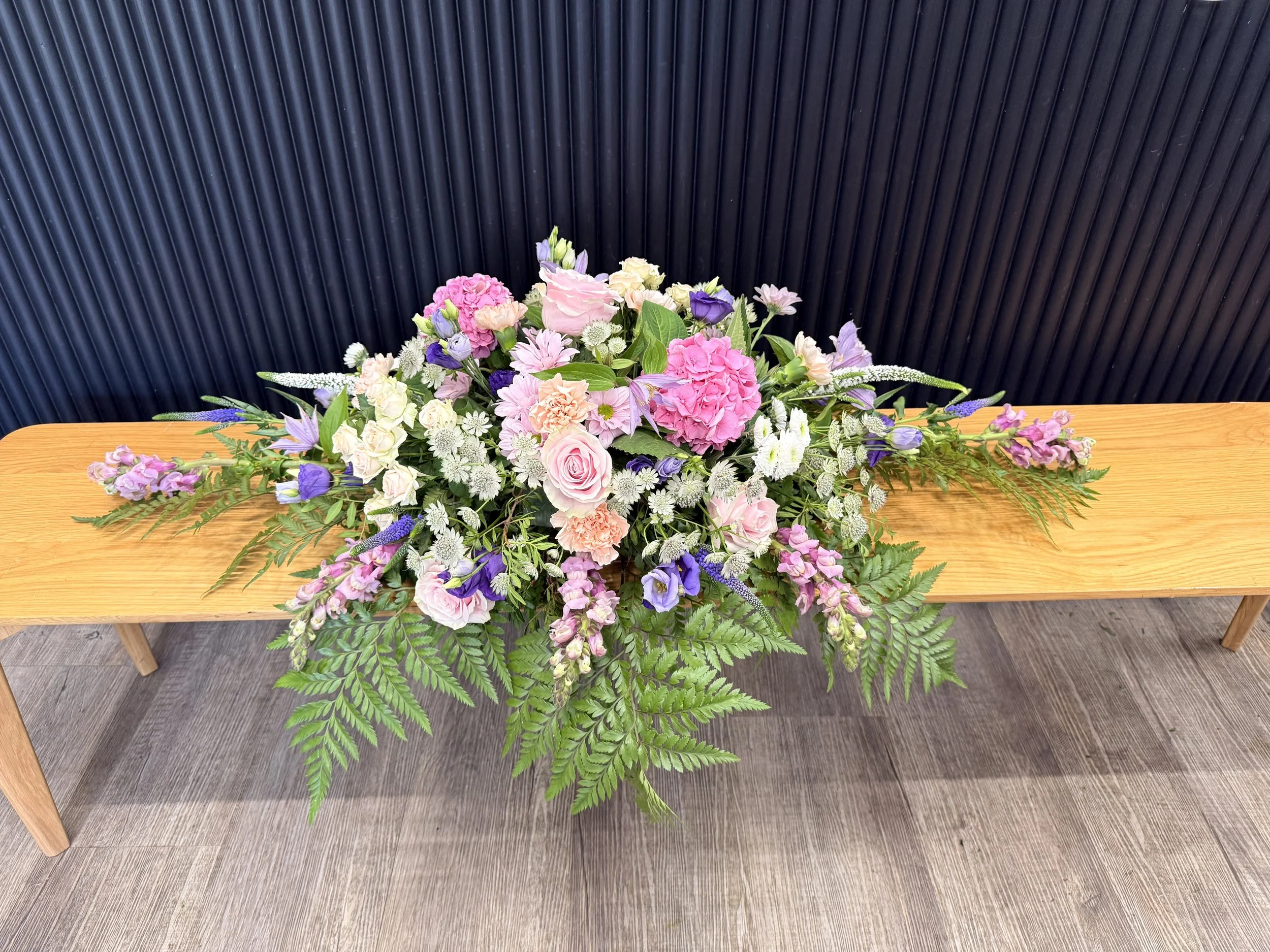 Sweet Pastels Coffin Spray