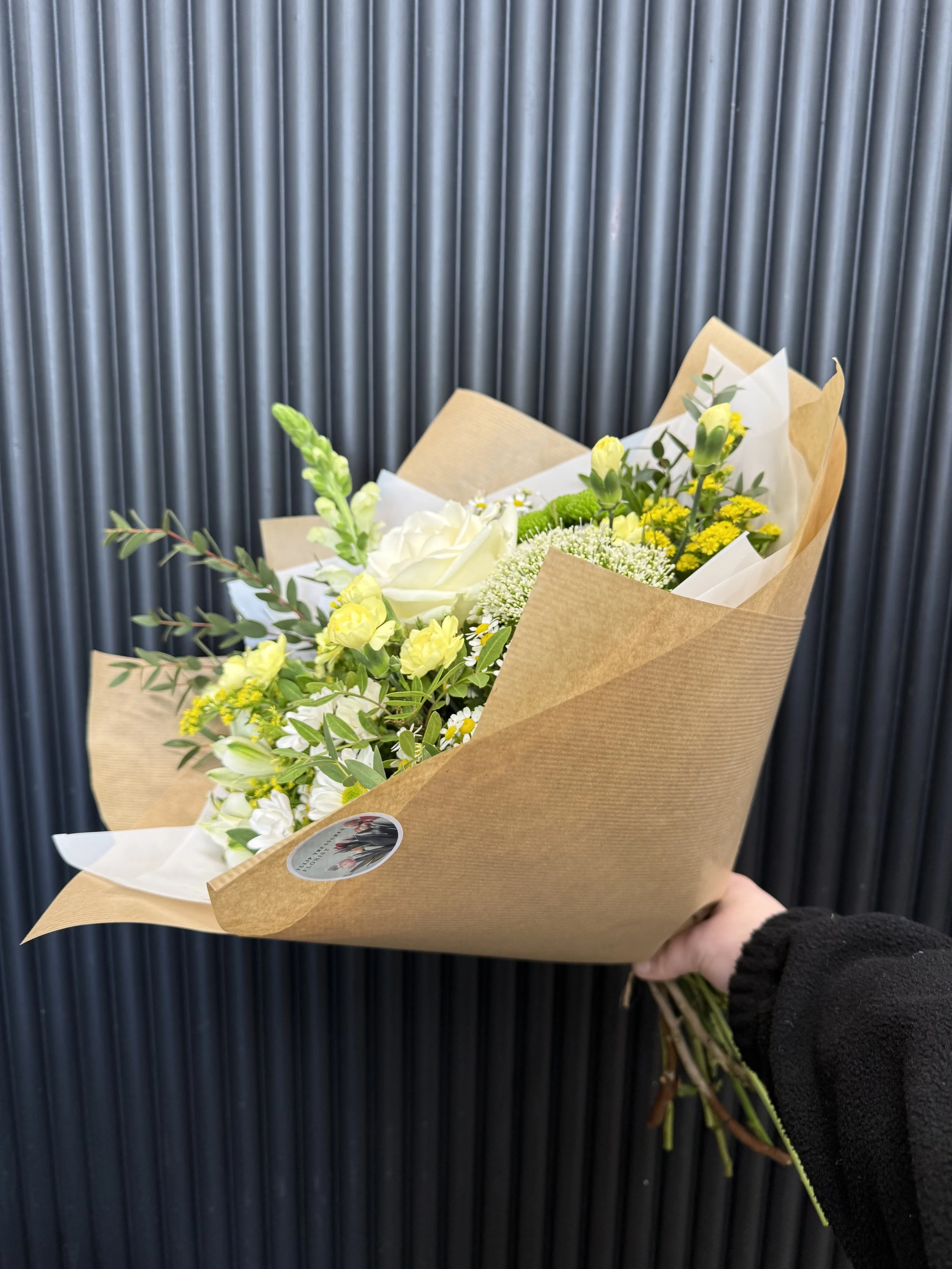 Lemon Sorbet Hand Tied