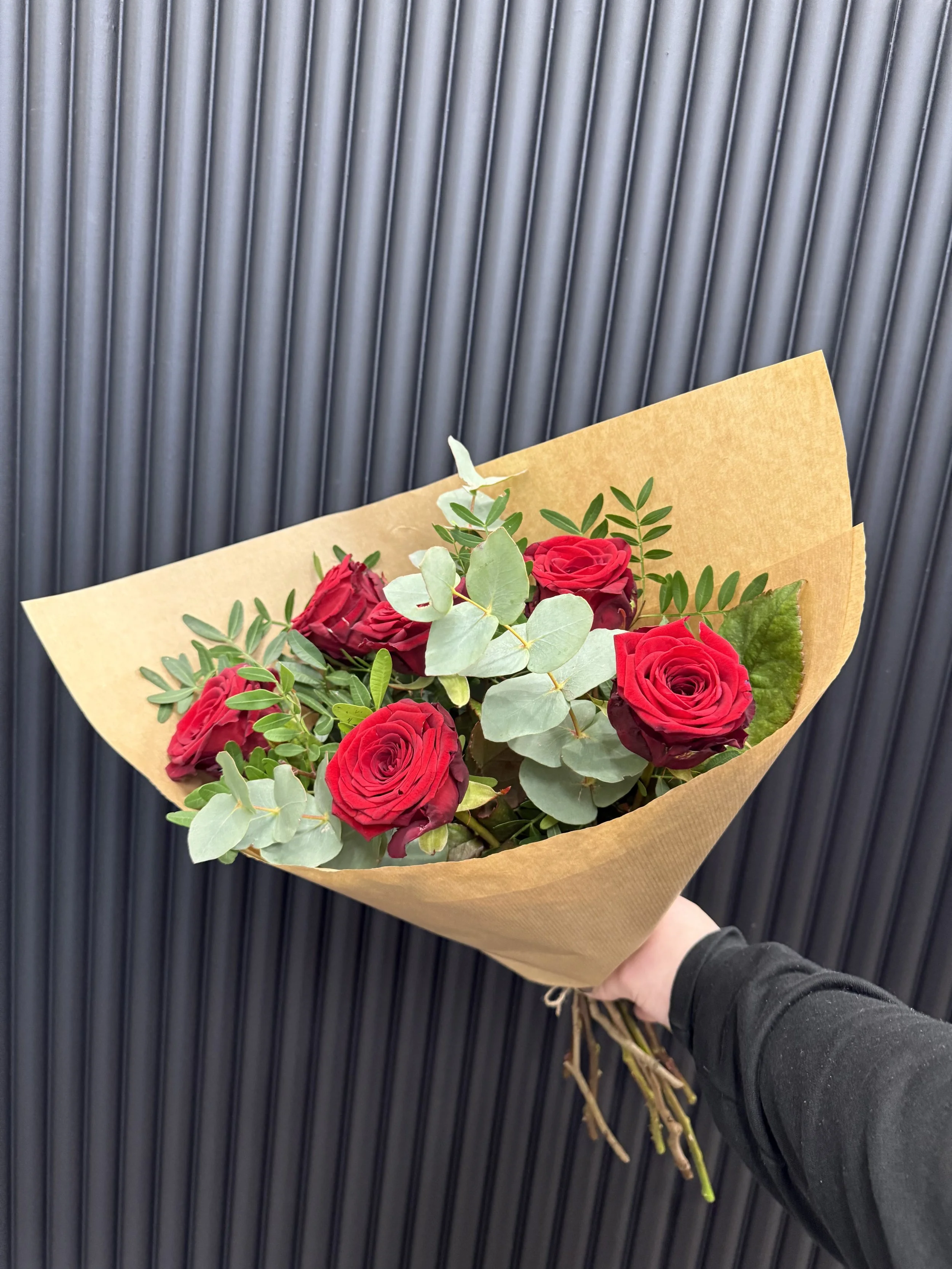 Red Rose Hand Tied