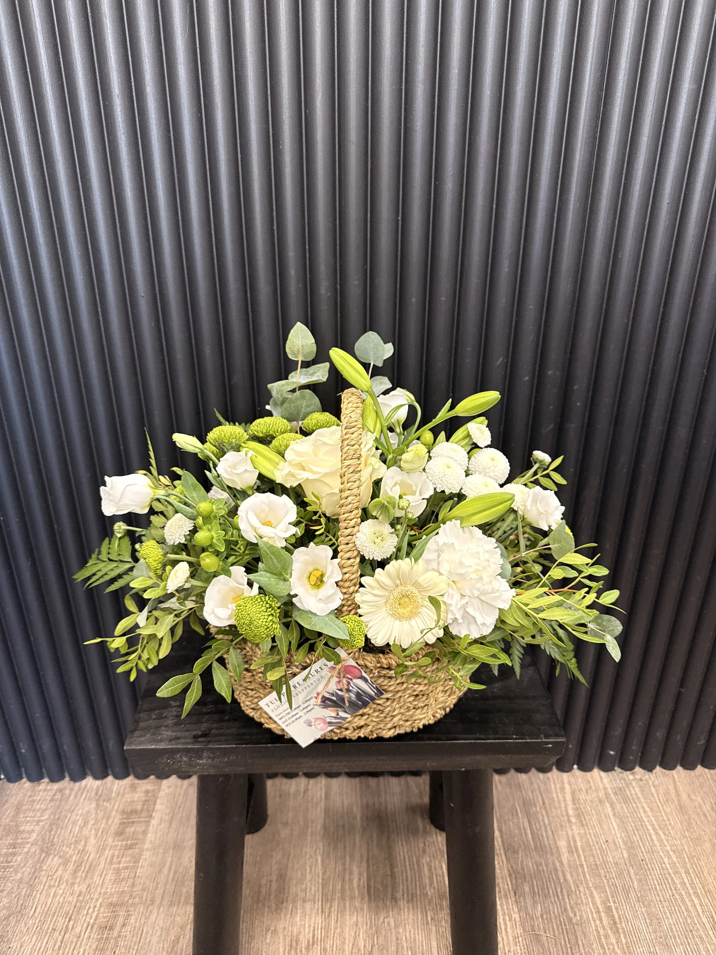 Pure Delight Basket Arrangement