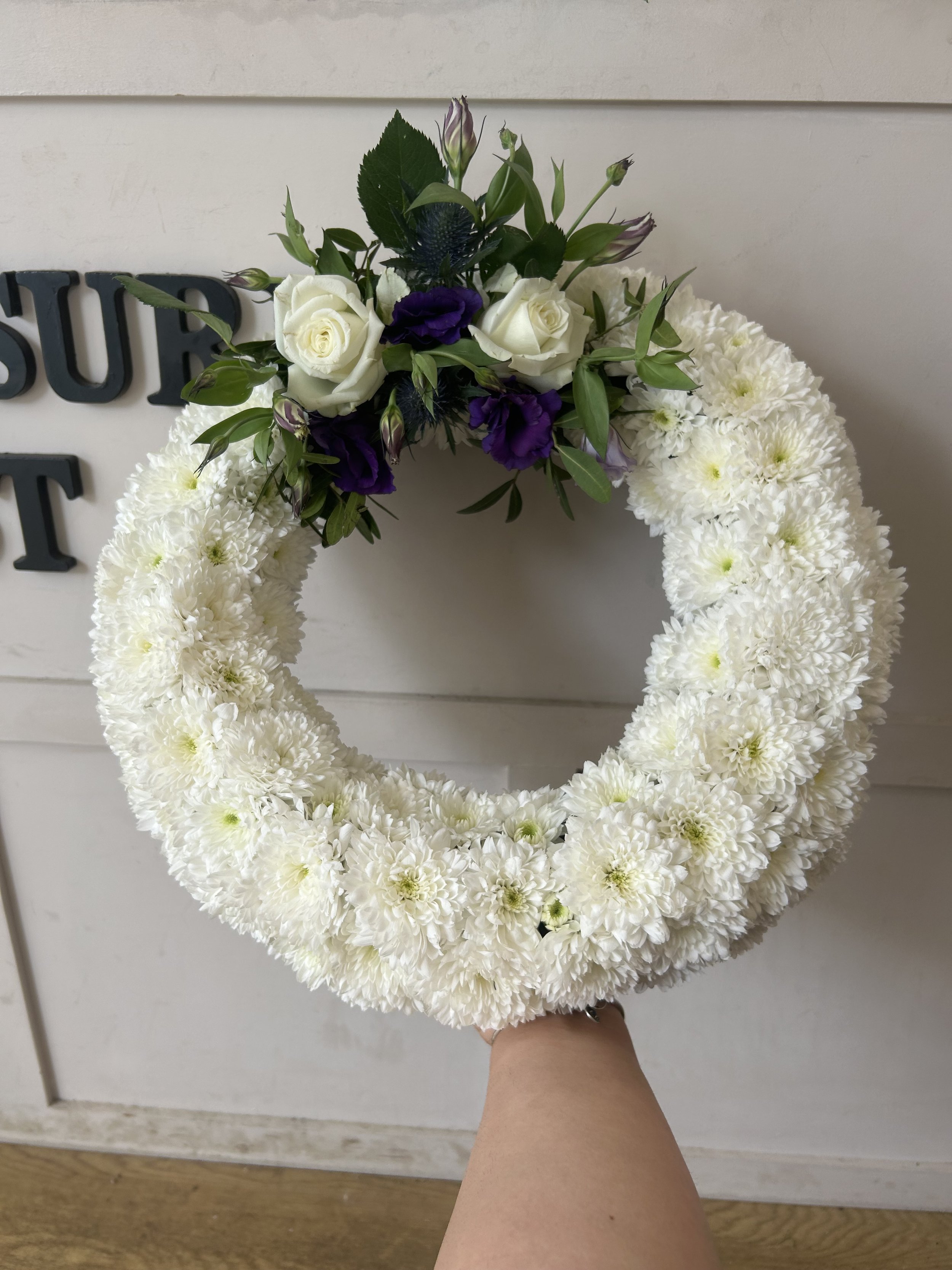 Violet Vibe Based Wreath